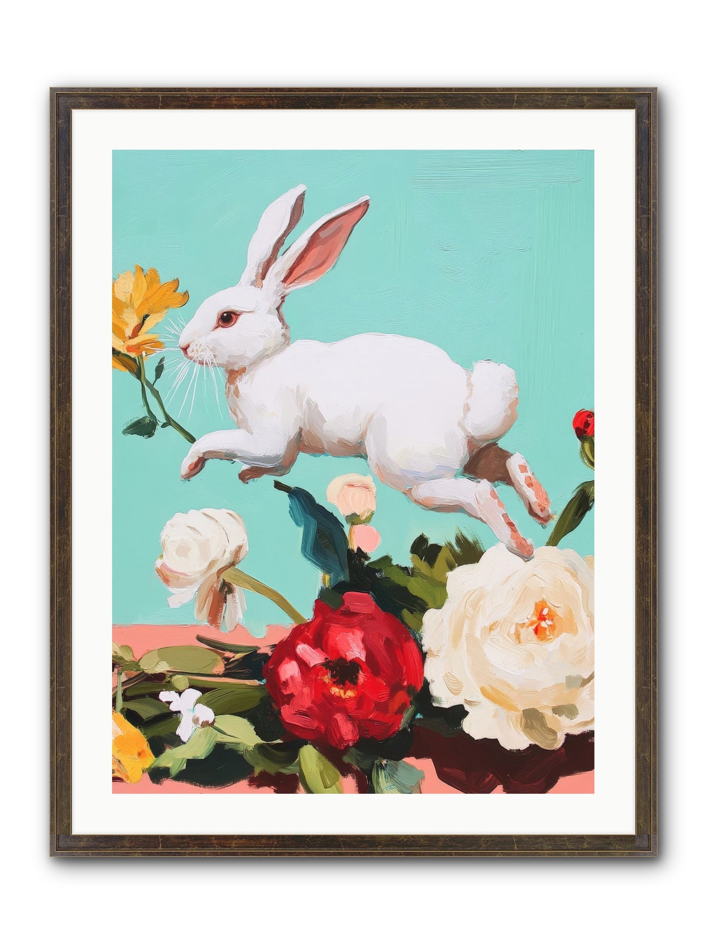 Garden Frolic No.2 Framed Print - Slimwoods Black/Gold 24x32