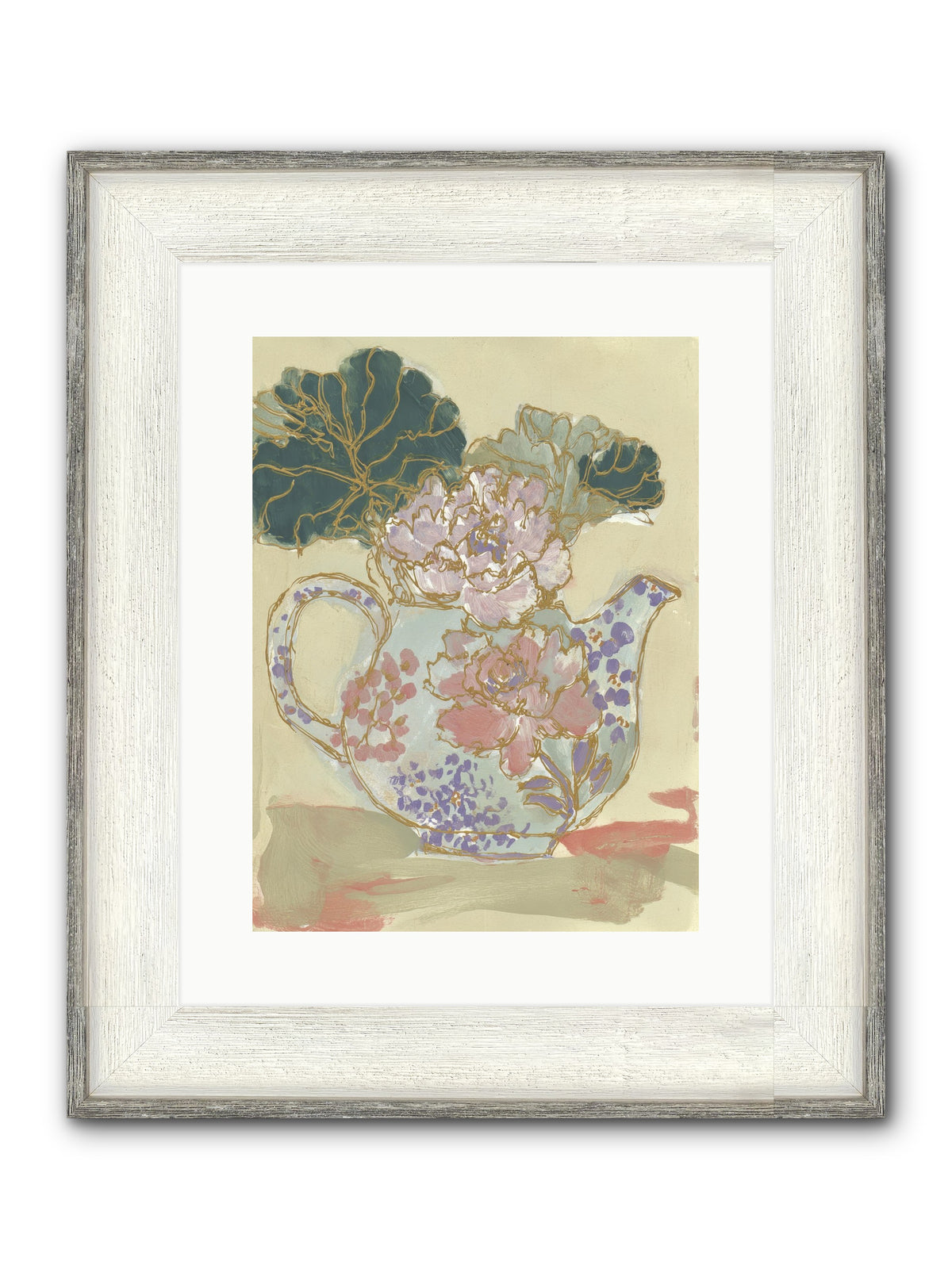 Garden Interludes No.1 Framed Print - Driftwood White 12x16