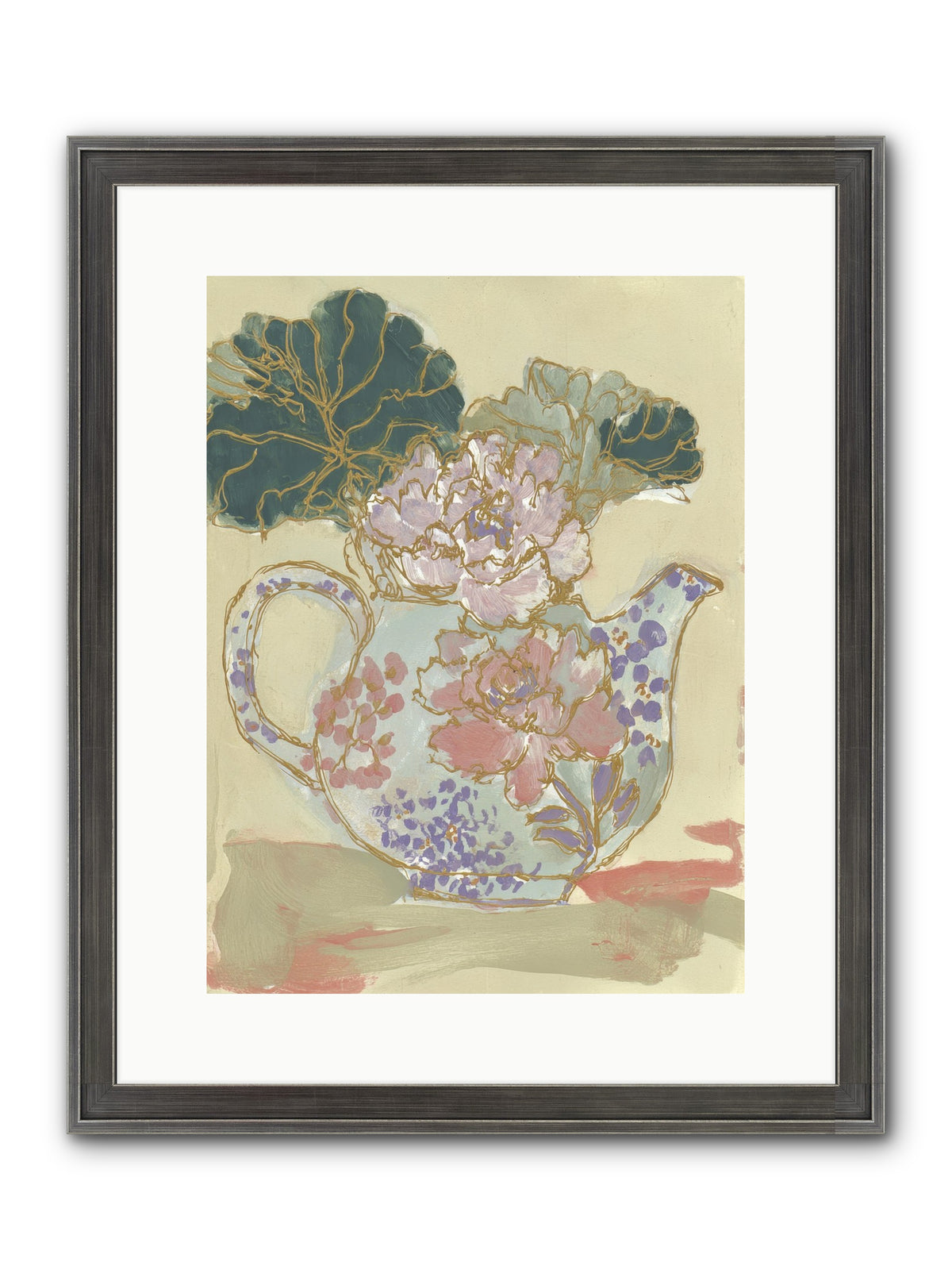 Garden Interludes No.1 Framed Print - Slimwoods Black/Silver 12x16