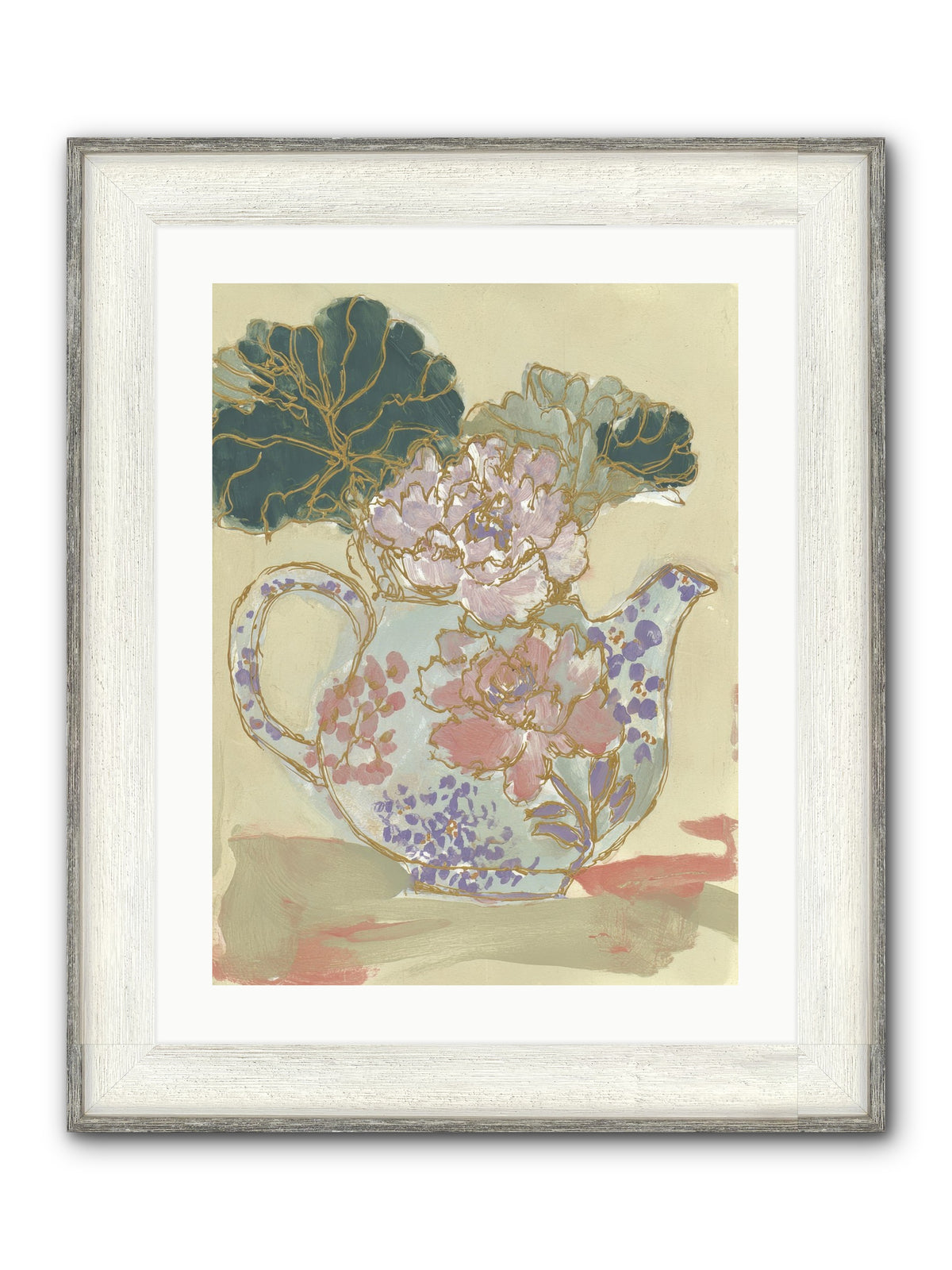 Garden Interludes No.1 Framed Print - Driftwood White 18x24