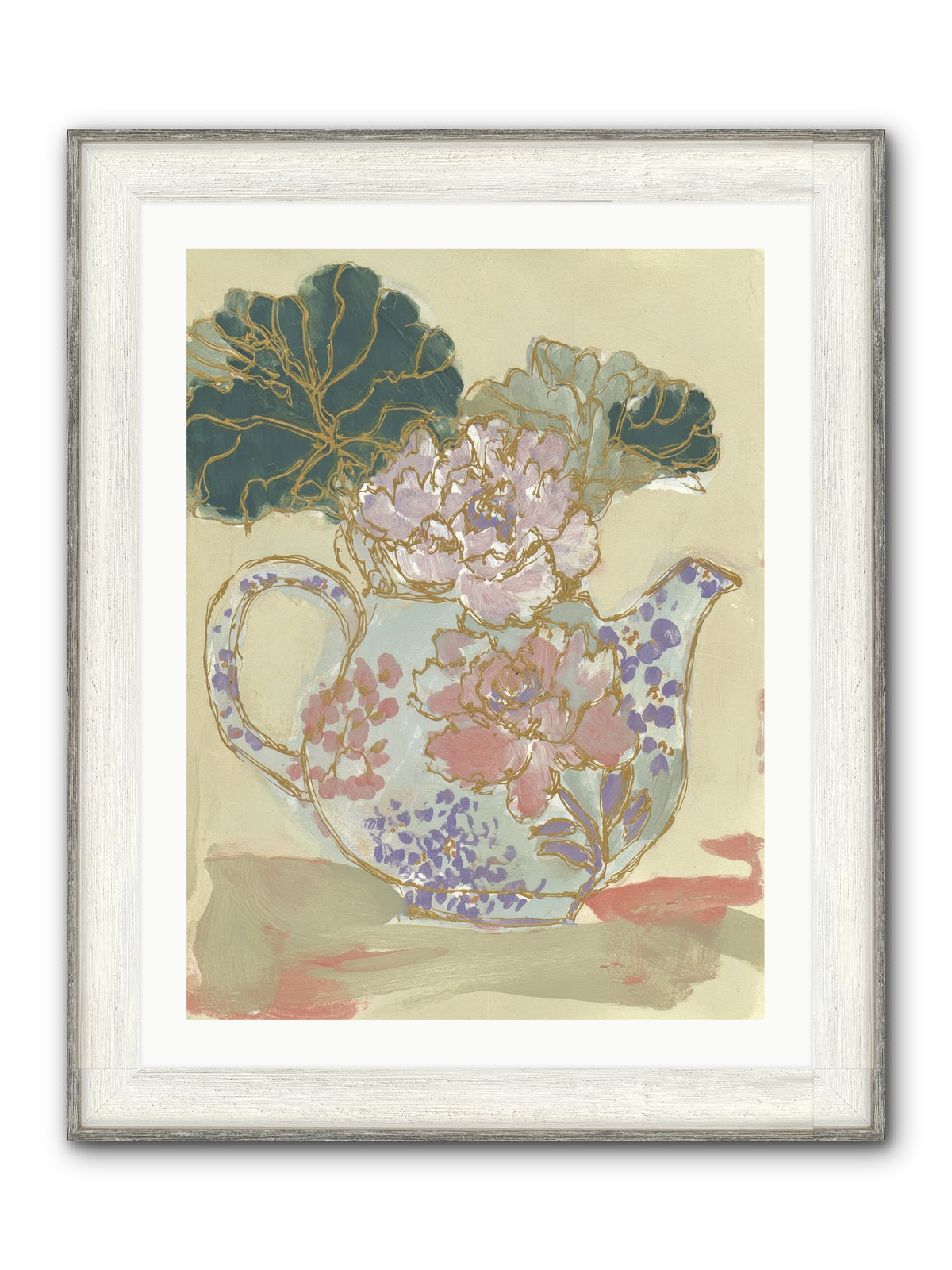 Garden Interludes No.1 Framed Print - Driftwood White 24x32
