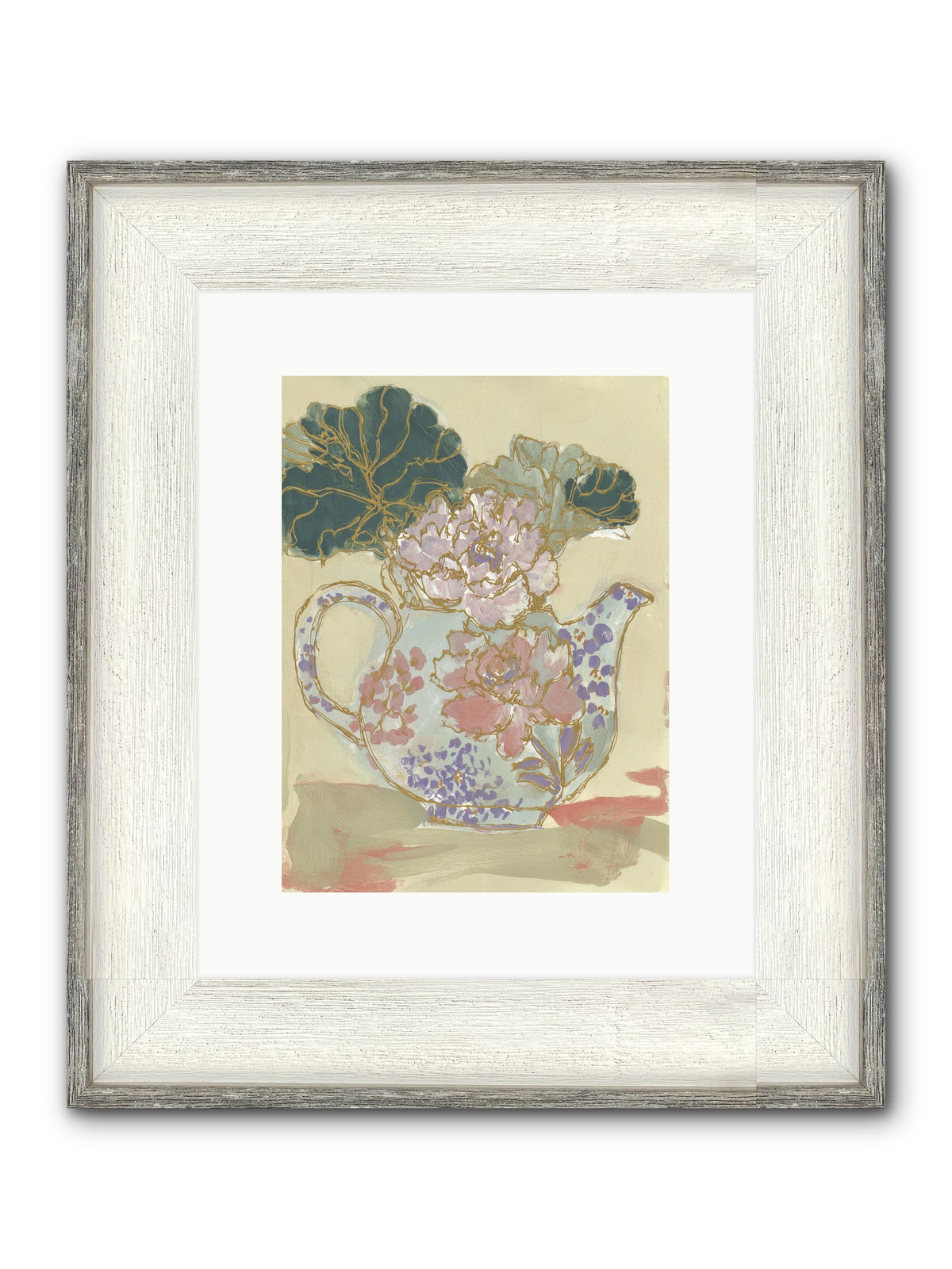 Garden Interludes No.1 Framed Print - Driftwood White 9x12