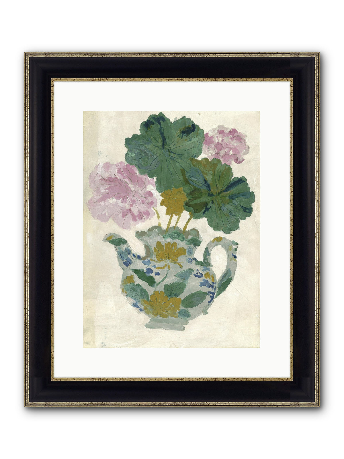 Garden Interludes No.2 Framed Print - Black & Gold 12x16