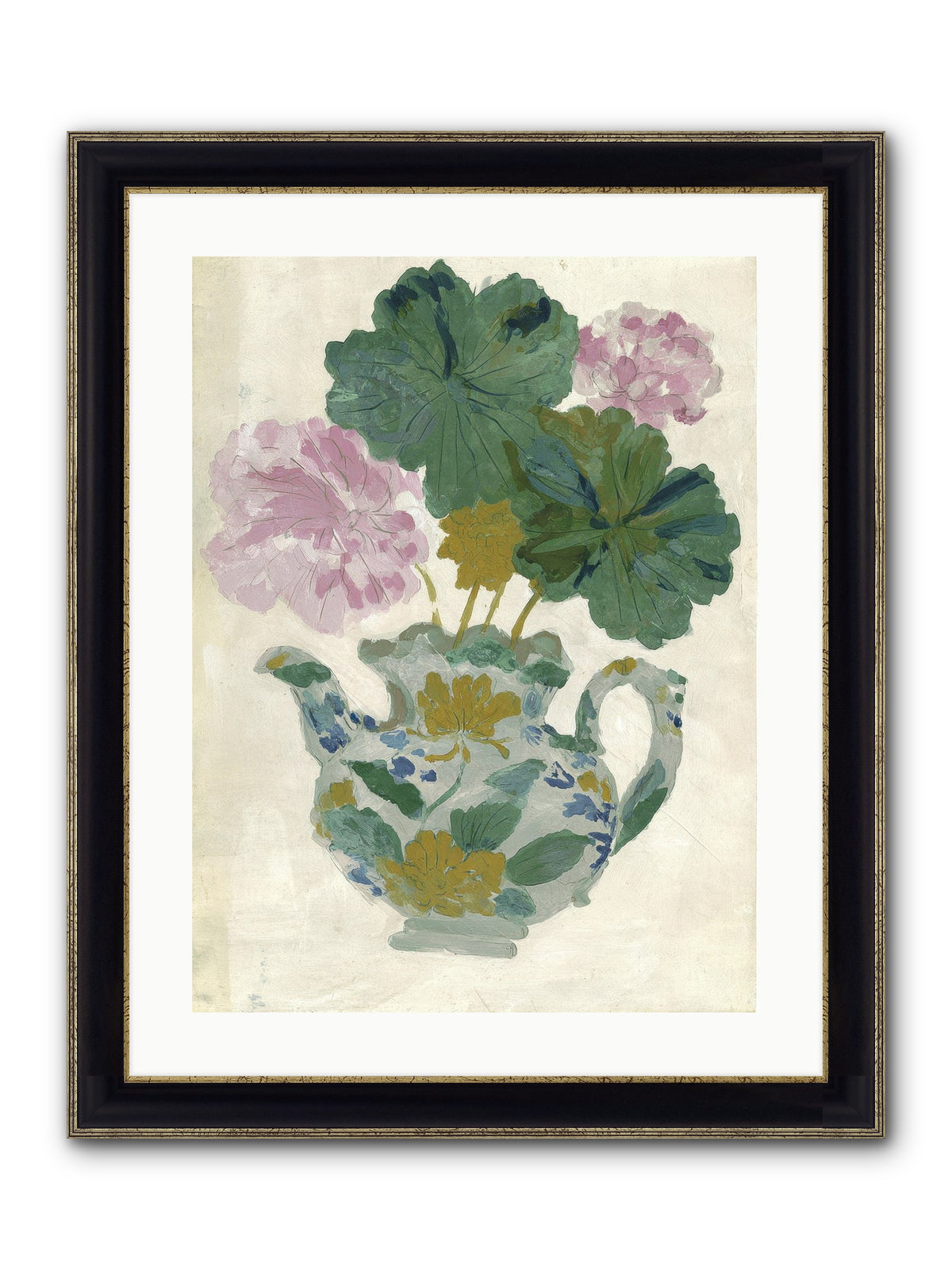 Garden Interludes No.2 Framed Print - Black & Gold 18x24