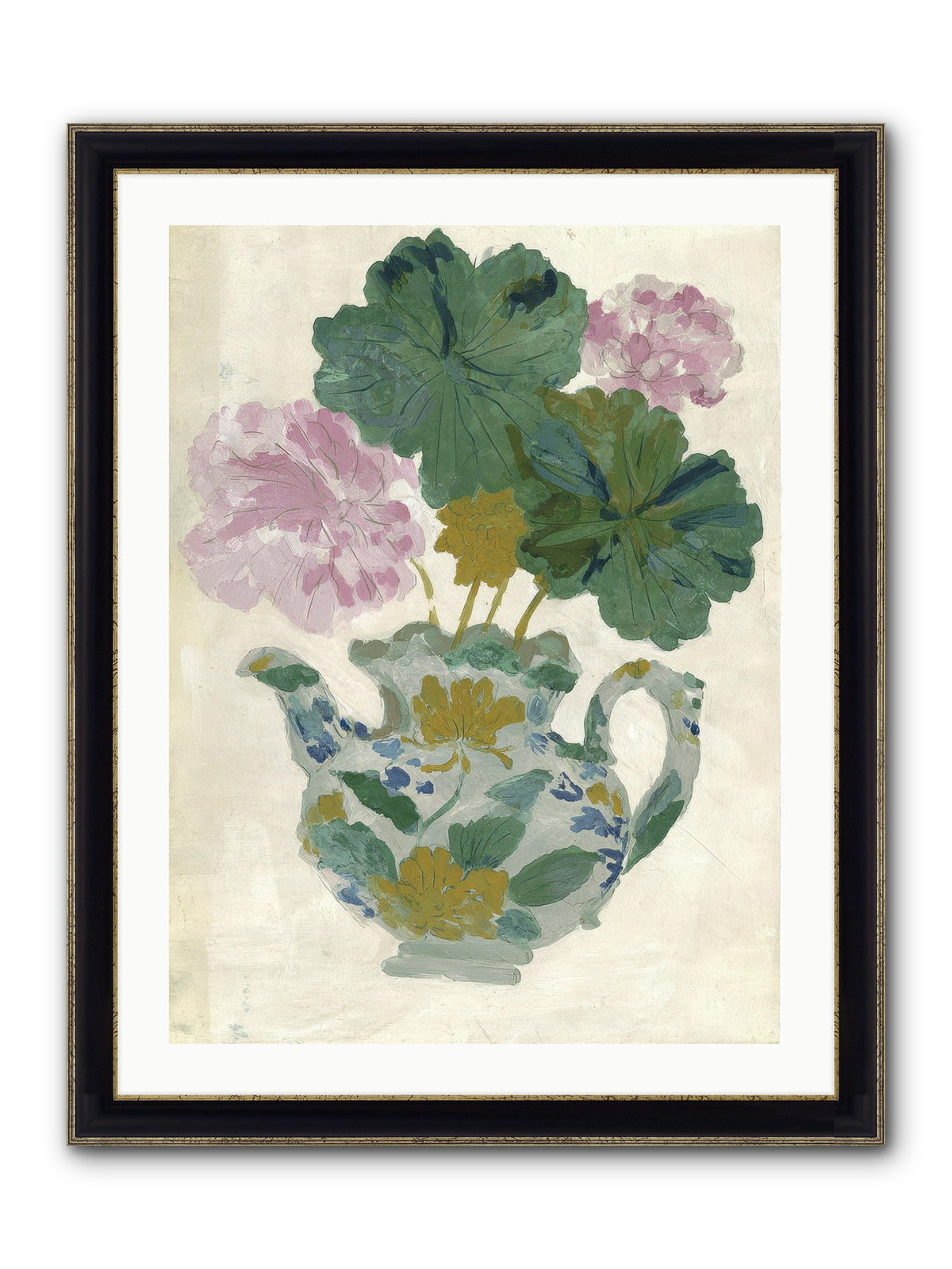 Garden Interludes No.2 Framed Print - Black & Gold 24x32
