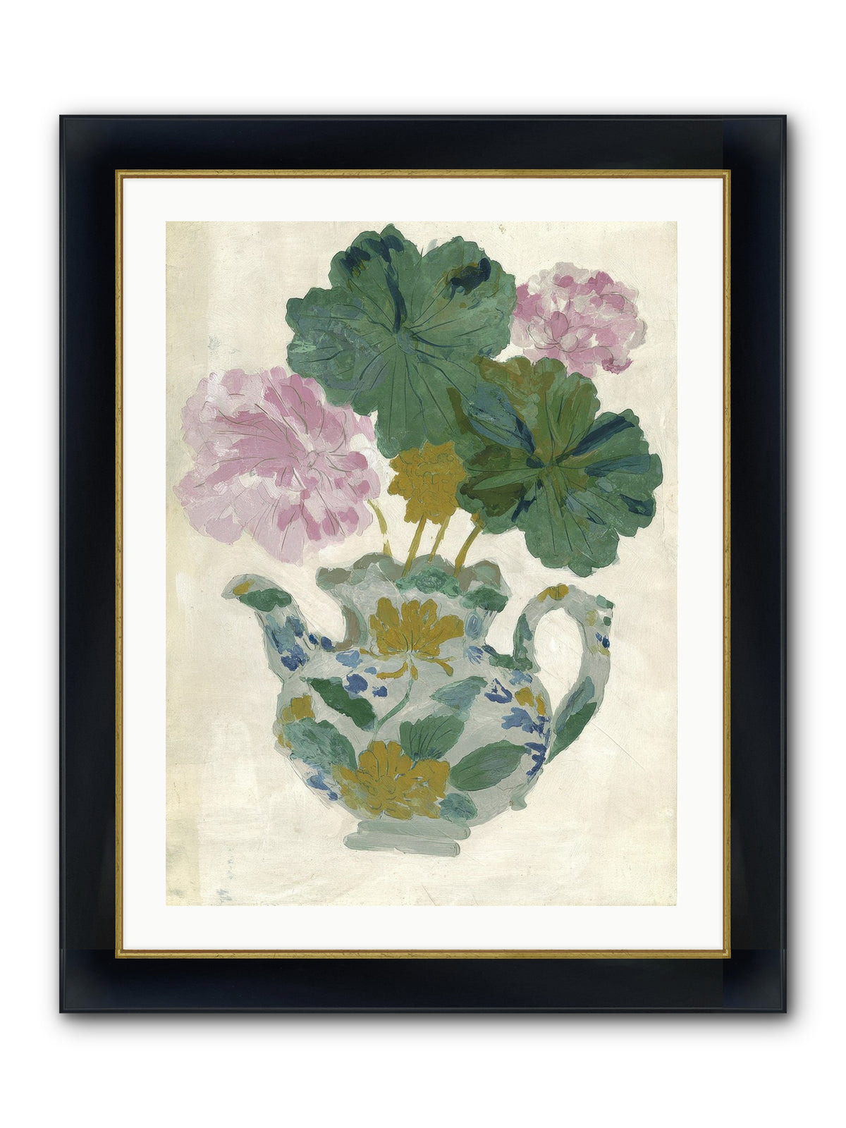Garden Interludes No.2 Framed Print - Wide Black w/Gold 24x32