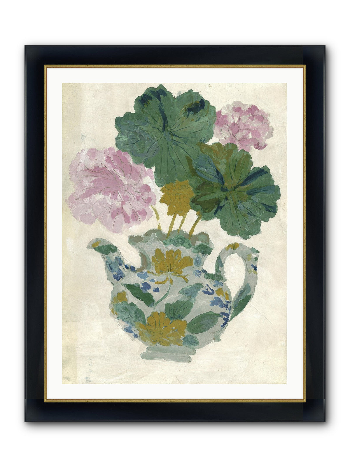 Garden Interludes No.2 Framed Print - Wide Black w/Gold 30x40