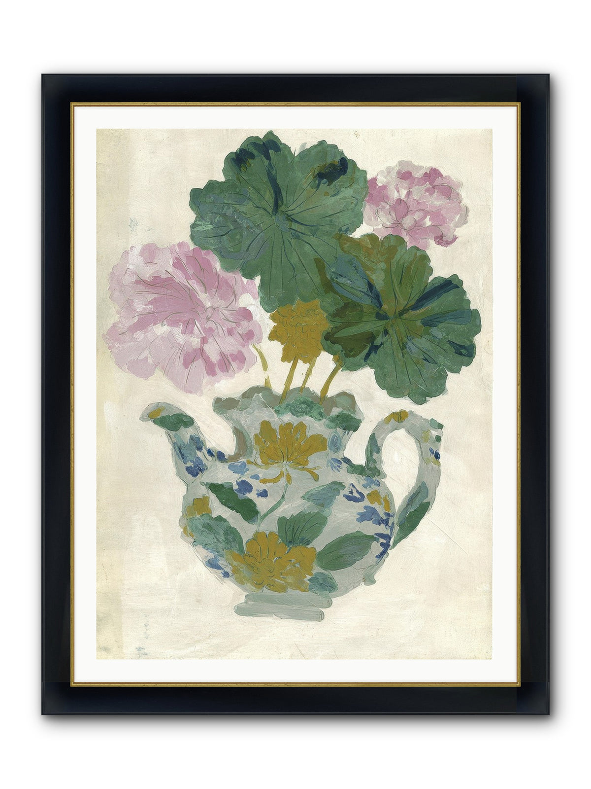 Garden Interludes No.2 Framed Print - Wide Black w/Gold 36x48