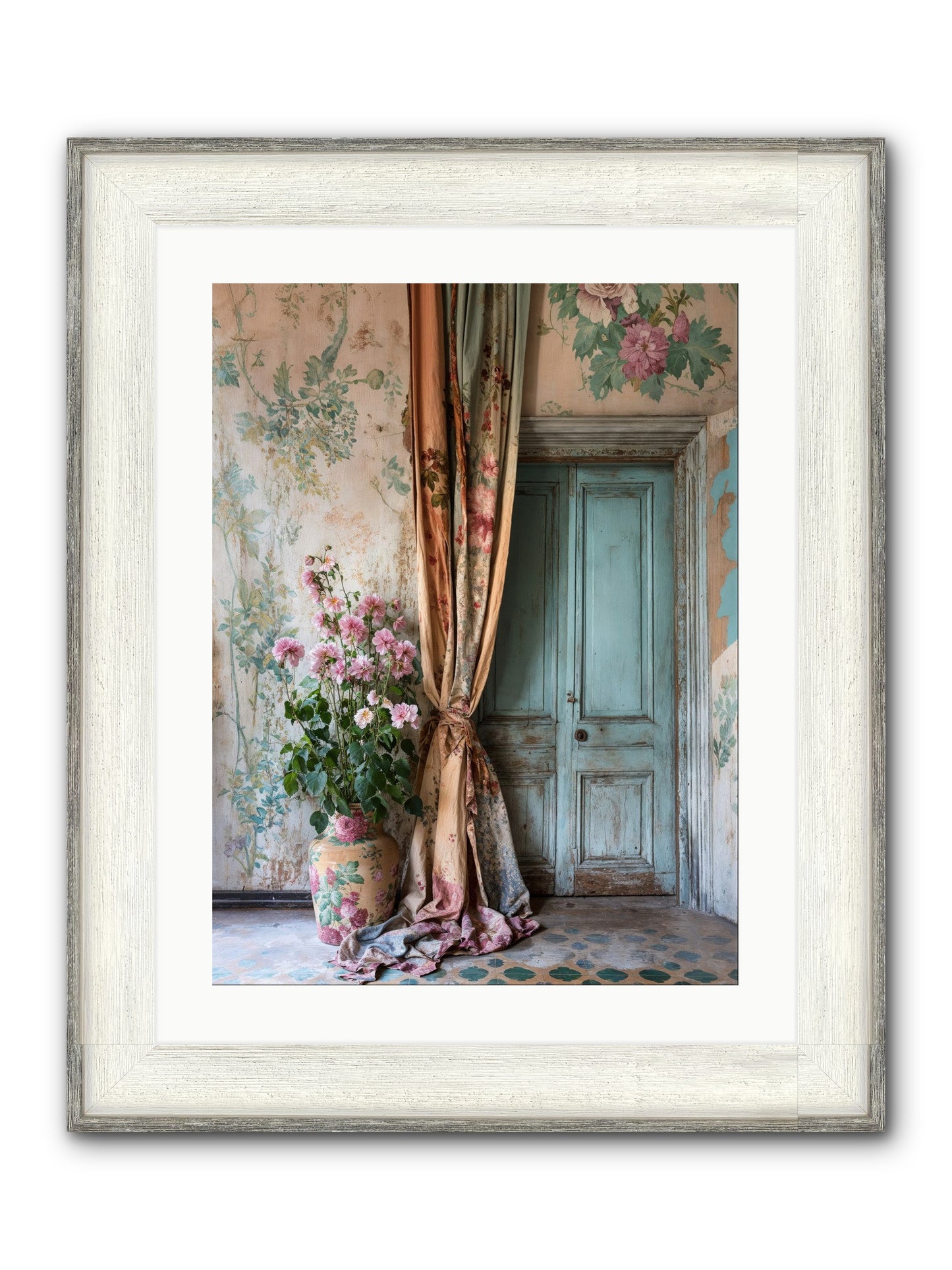Garden Of Hidden Stars Framed Print - Driftwood White 18x24