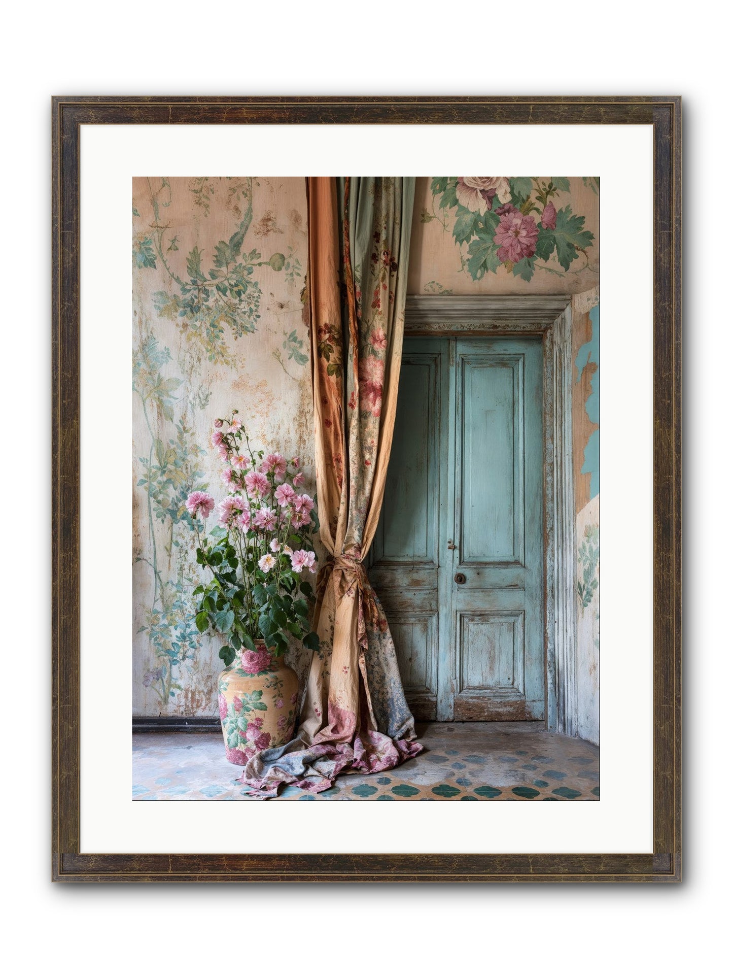 Garden Of Hidden Stars Framed Print - Slimwoods Black/Gold 18x24