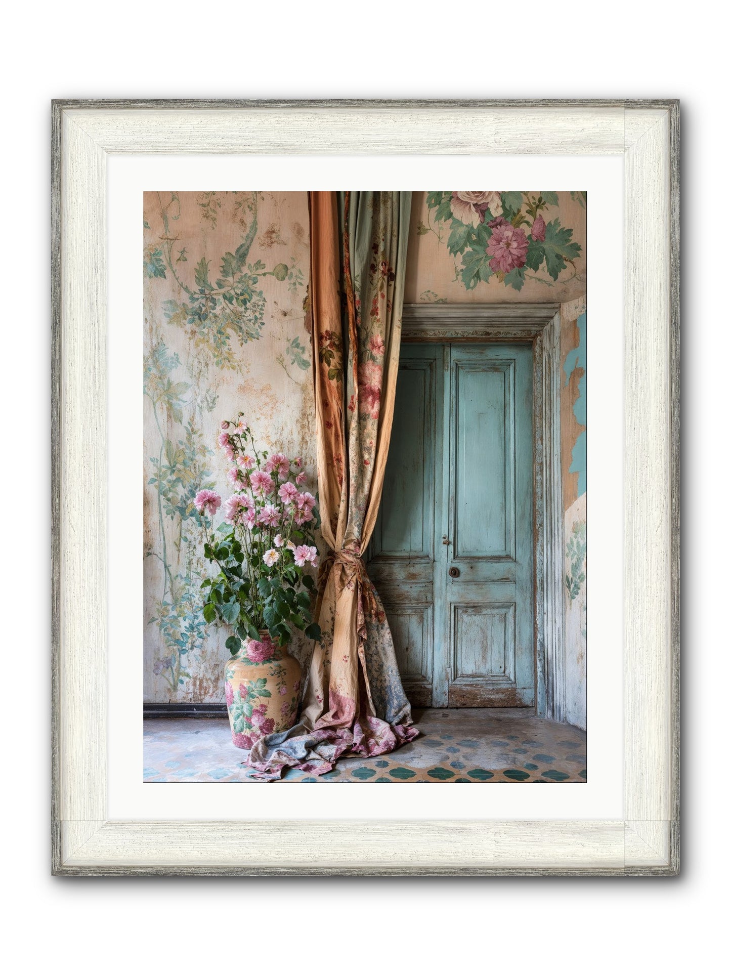 Garden Of Hidden Stars Framed Print - Driftwood White 24x32
