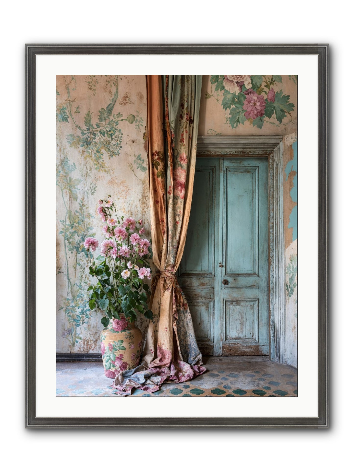 Garden Of Hidden Stars Framed Print - Slimwoods Black/Silver 24x32