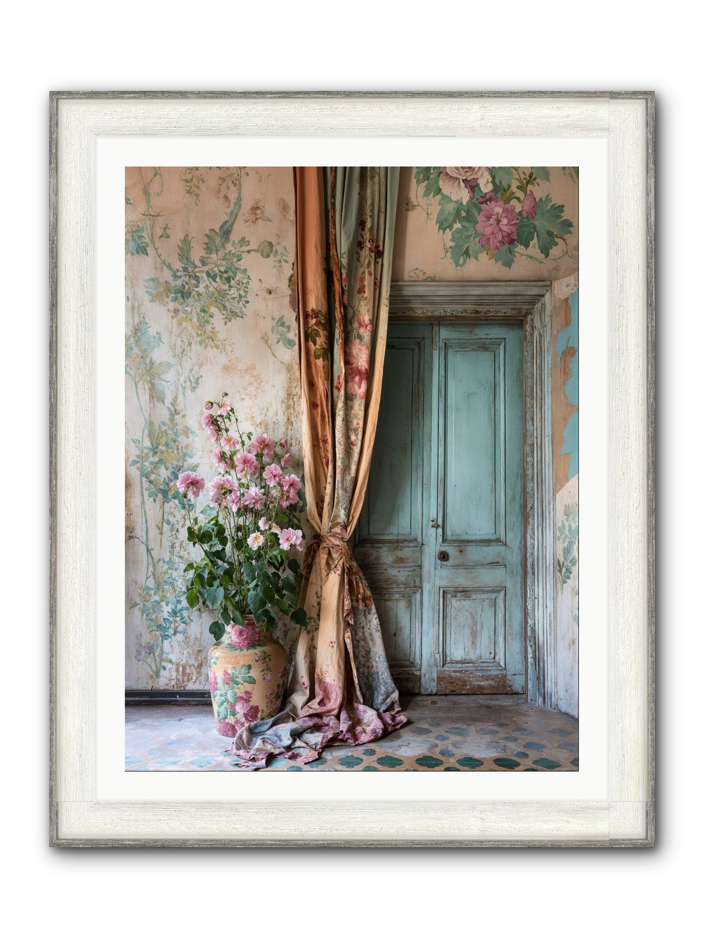 Garden Of Hidden Stars Framed Print - Driftwood White 30x40