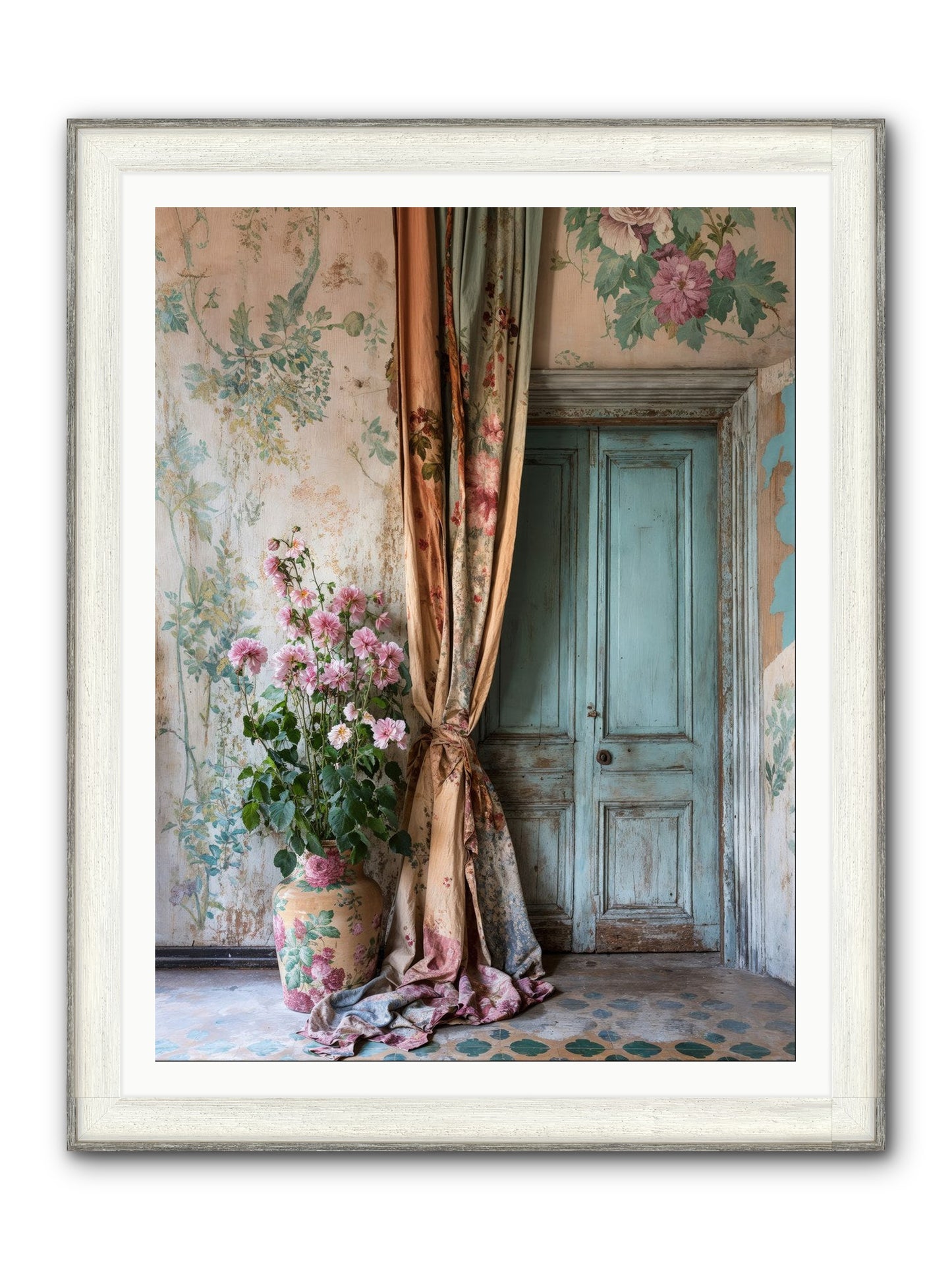 Garden Of Hidden Stars Framed Print - Driftwood White 36x48