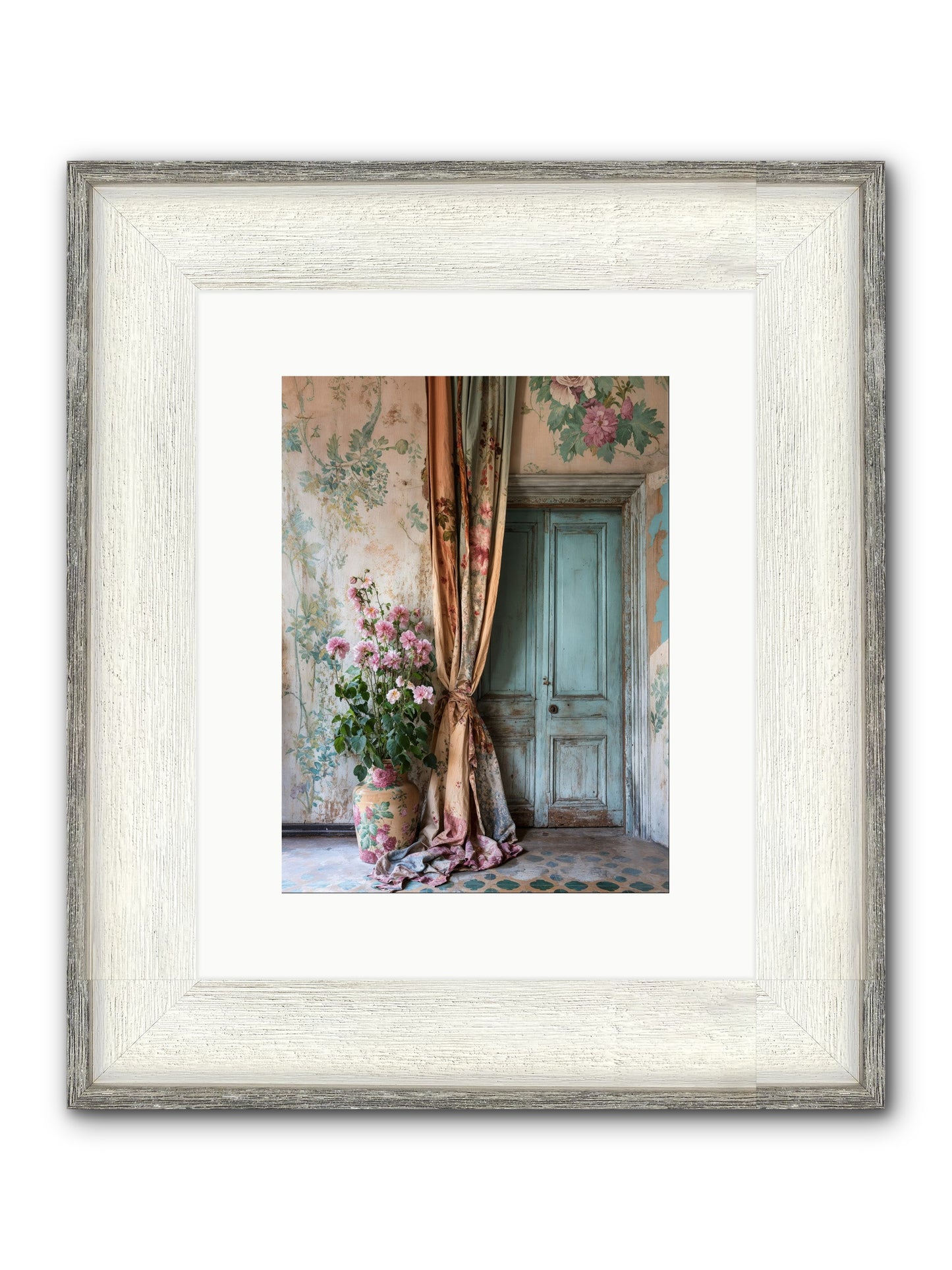 Garden Of Hidden Stars Framed Print - Driftwood White 9x12