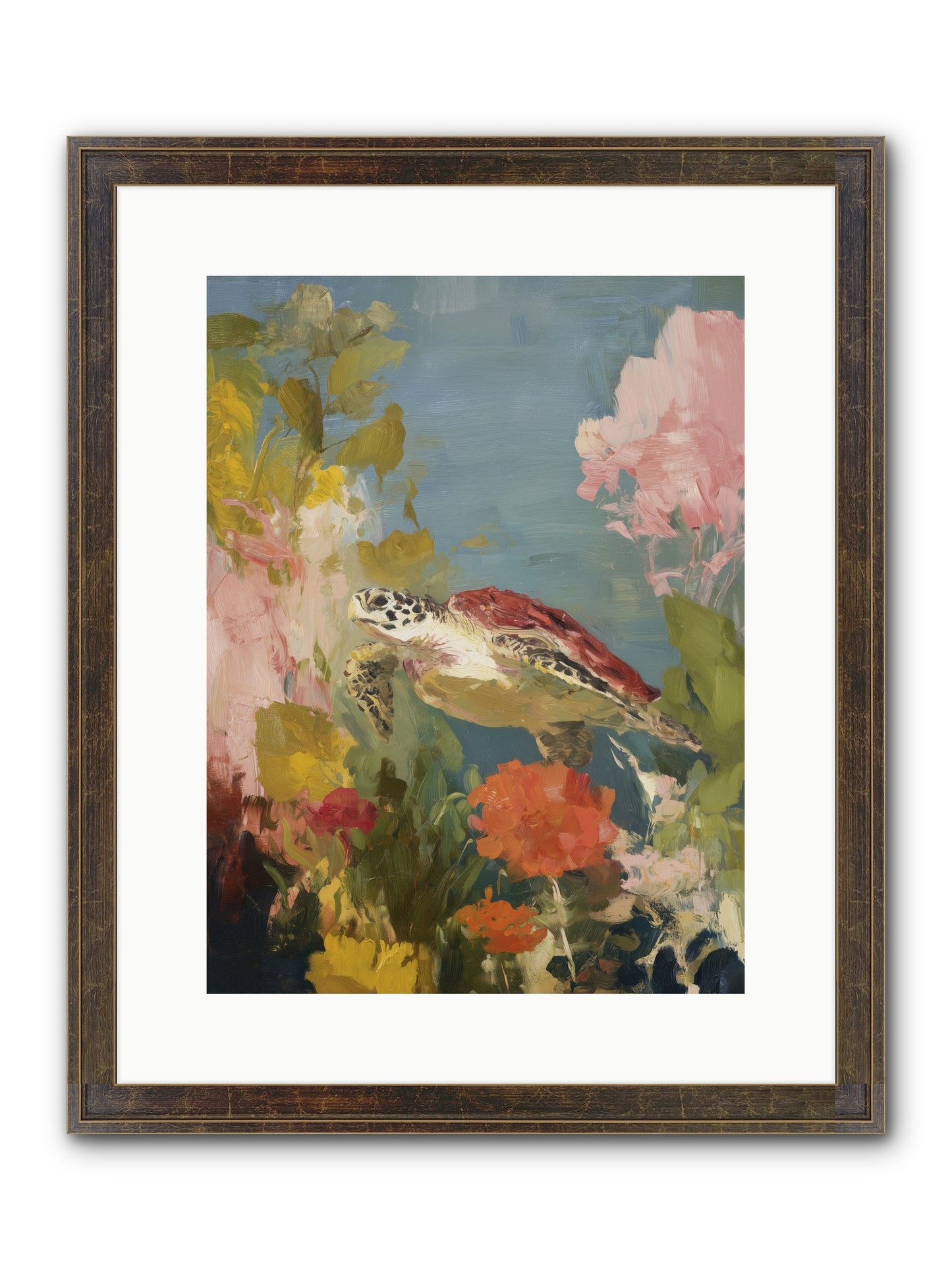 Garden Of Light Framed Print - Slimwoods Black/Gold 12x16