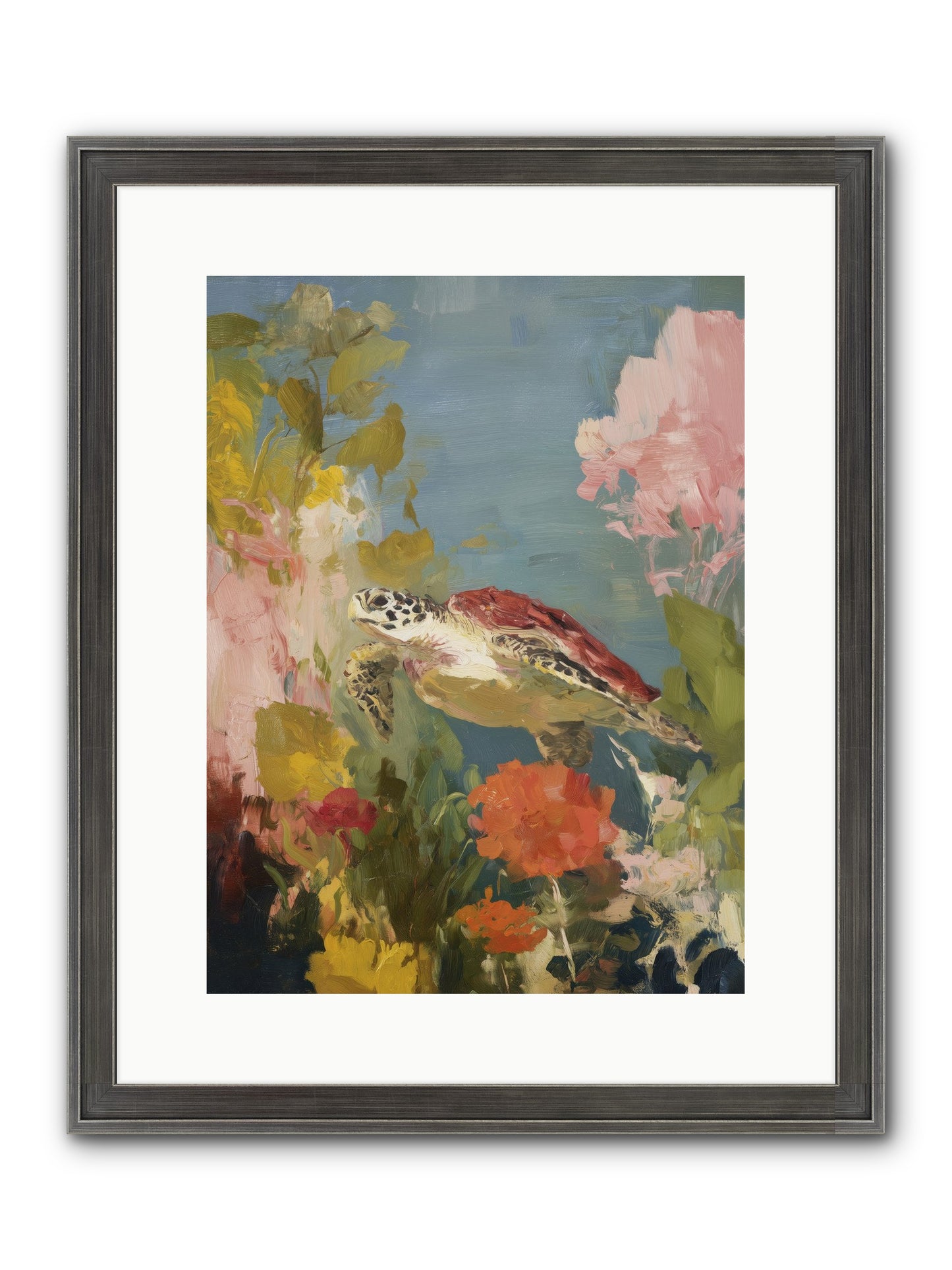 Garden Of Light Framed Print - Slimwoods Black/Silver 12x16