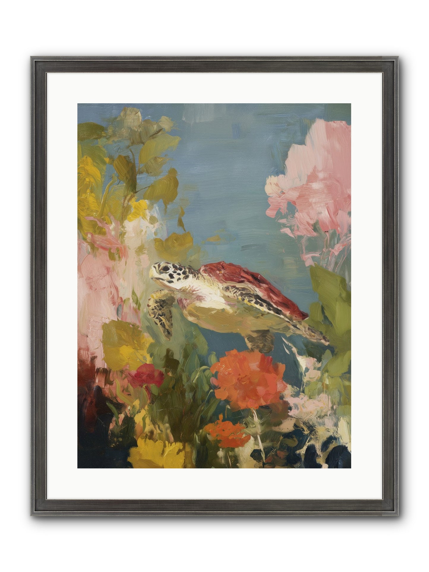 Garden Of Light Framed Print - Slimwoods Black/Silver 18x24