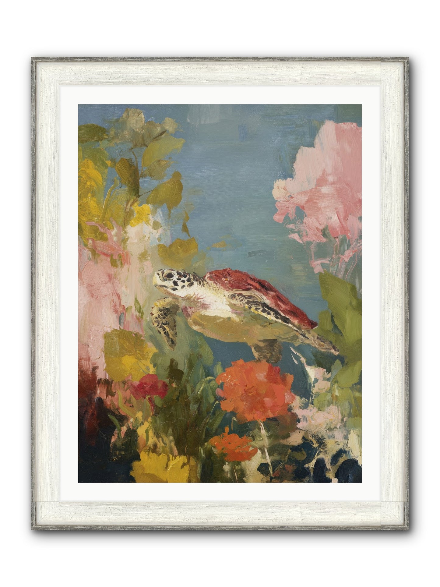 Garden Of Light Framed Print - Driftwood White 30x40