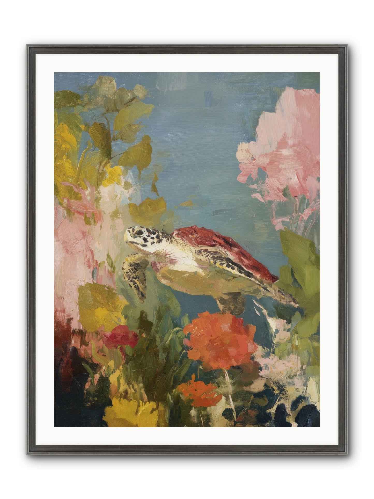 Garden Of Light Framed Print - Slimwoods Black/Silver 30x40