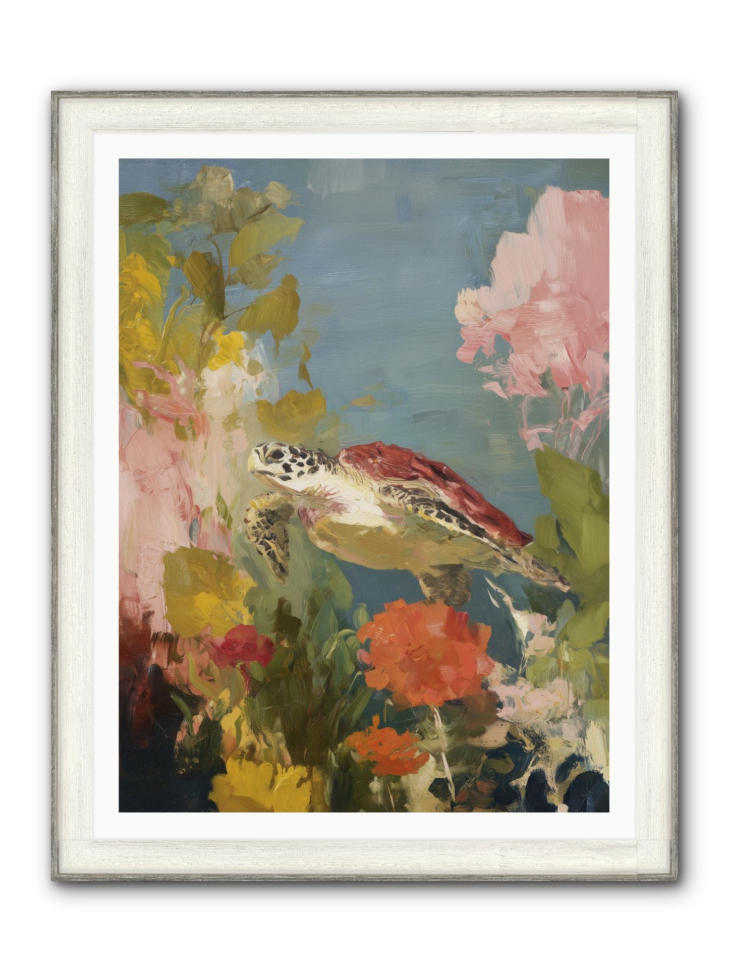 Garden Of Light Framed Print - Driftwood White 36x48