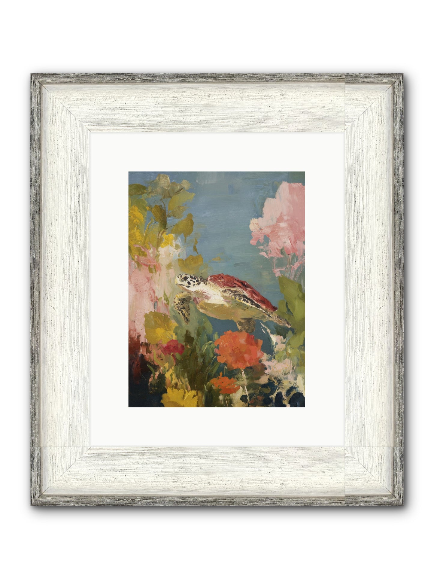 Garden Of Light Framed Print - Driftwood White 9x12