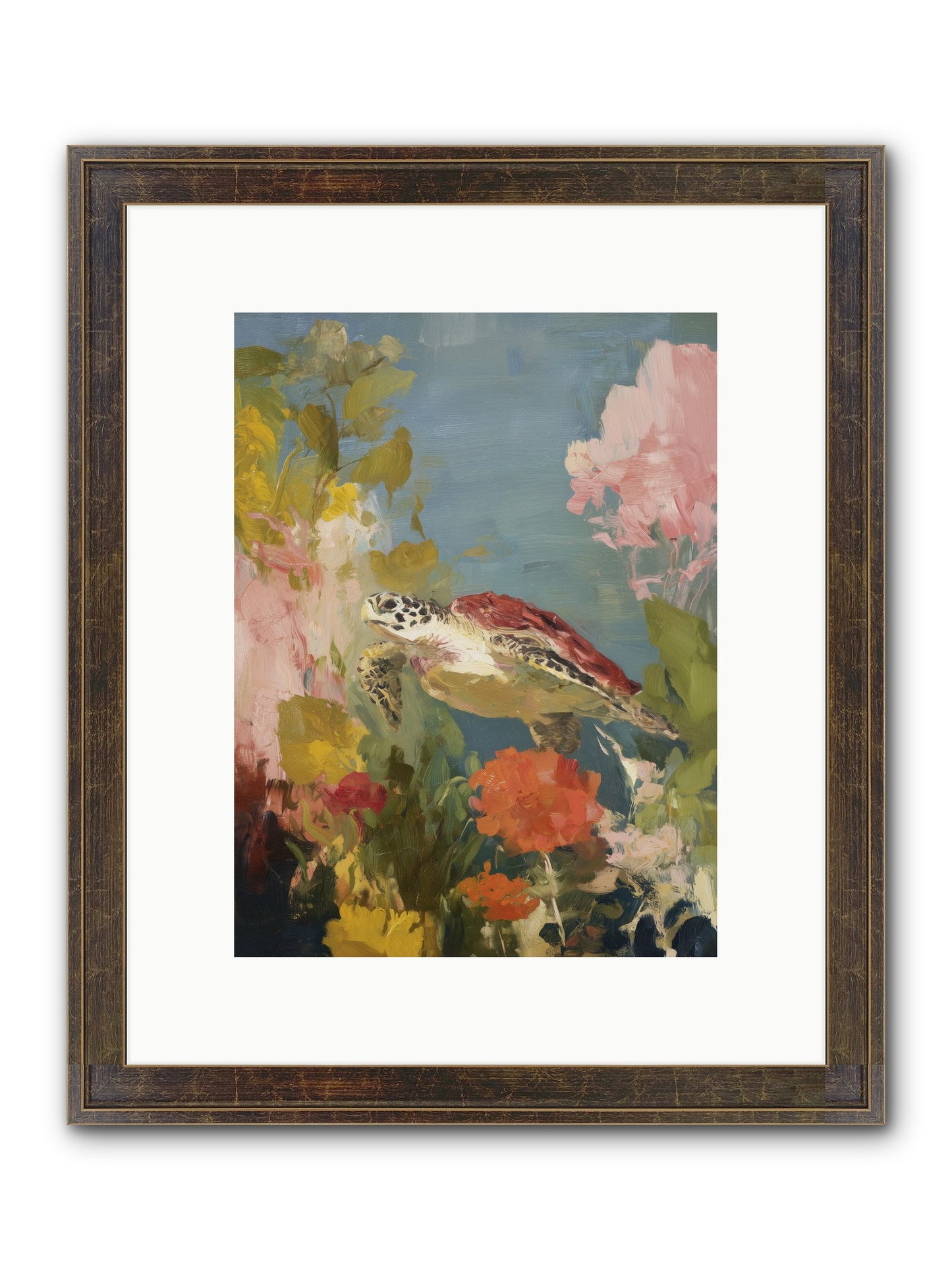 Garden Of Light Framed Print - Slimwoods Black/Gold 9x12