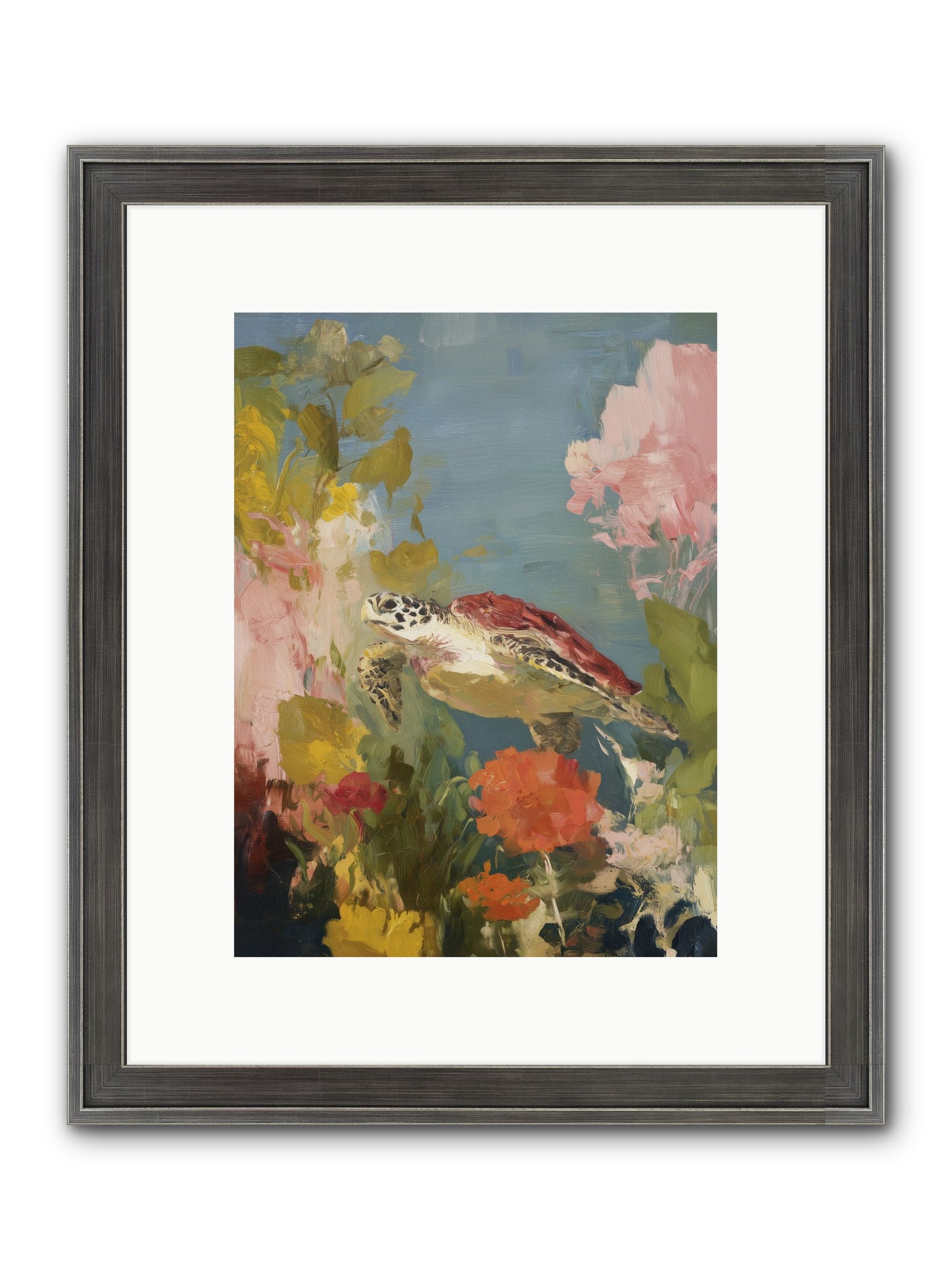 Garden Of Light Framed Print - Slimwoods Black/Silver 9x12