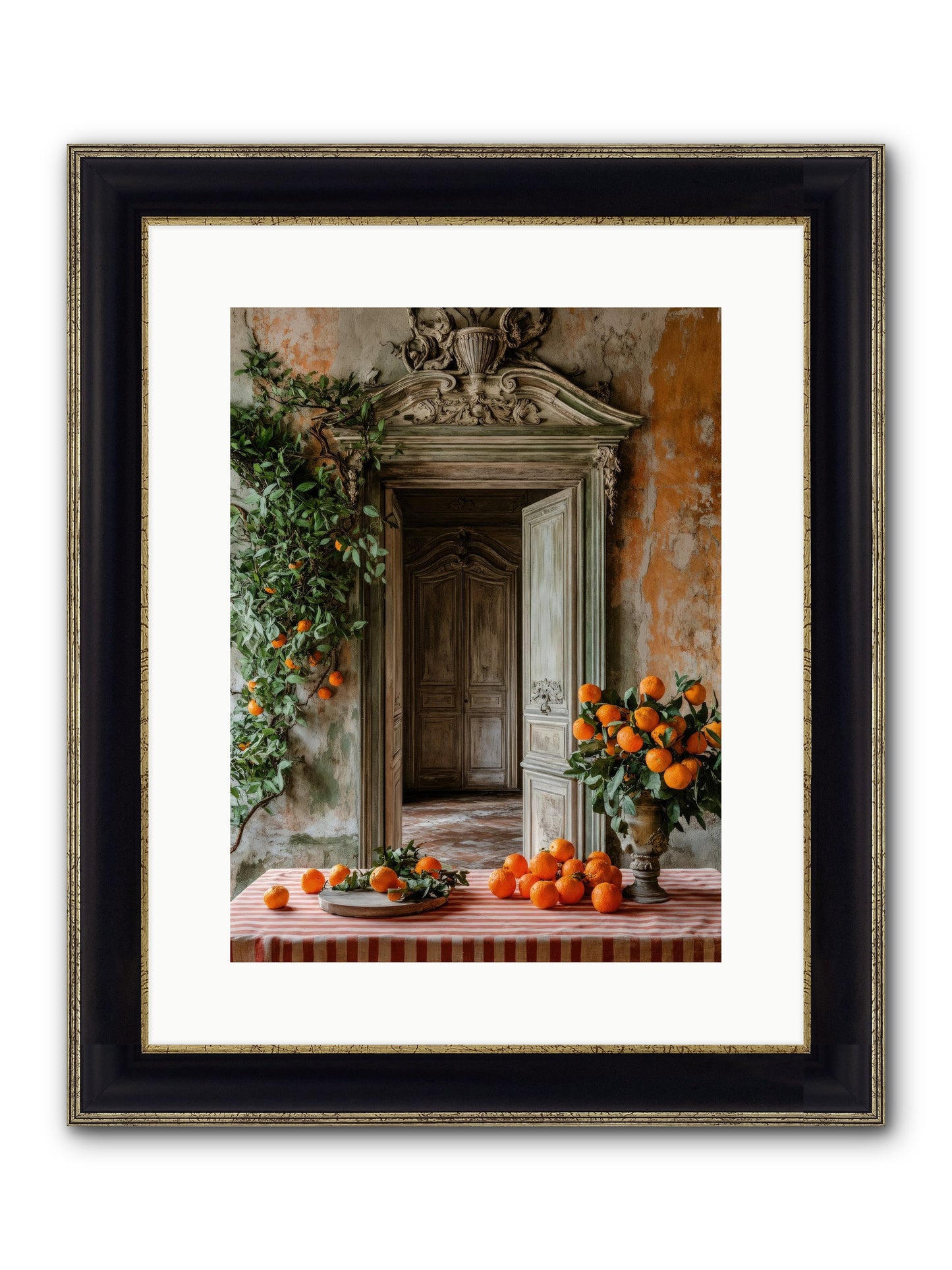 Garden Of Lost Dukes Framed Print - Black & Gold 12x16