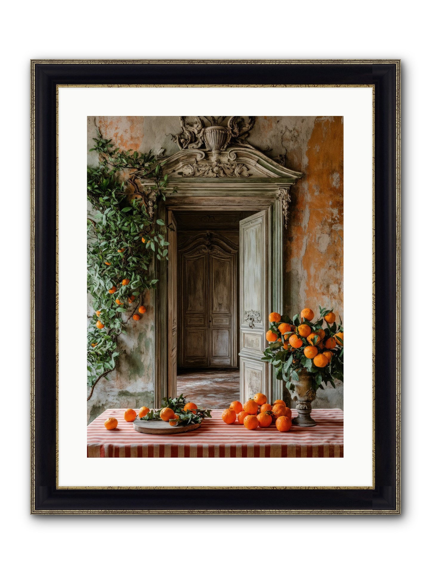 Garden Of Lost Dukes Framed Print - Black & Gold 18x24