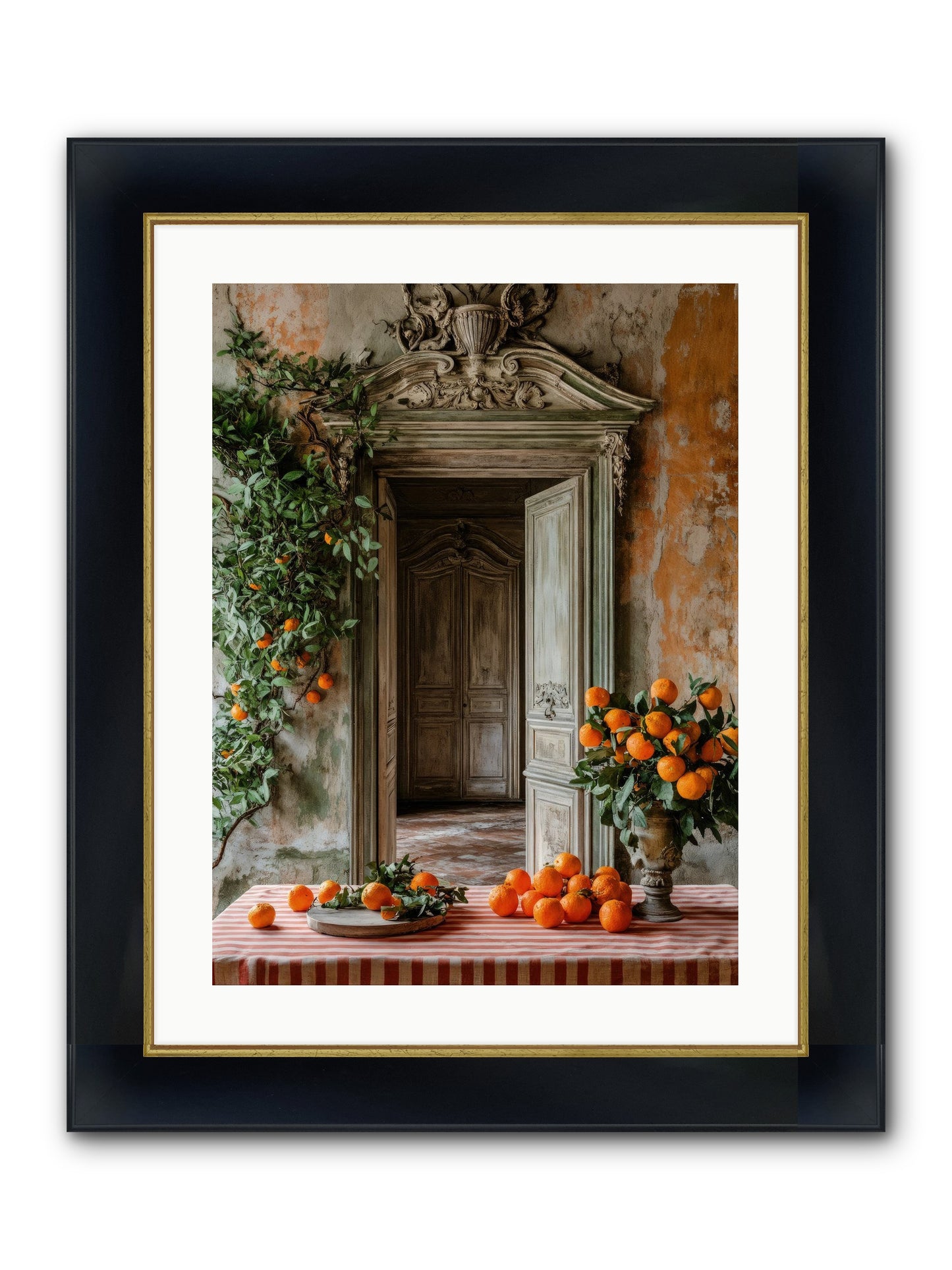 Garden Of Lost Dukes Framed Print - Wide Black w/Gold 18x24