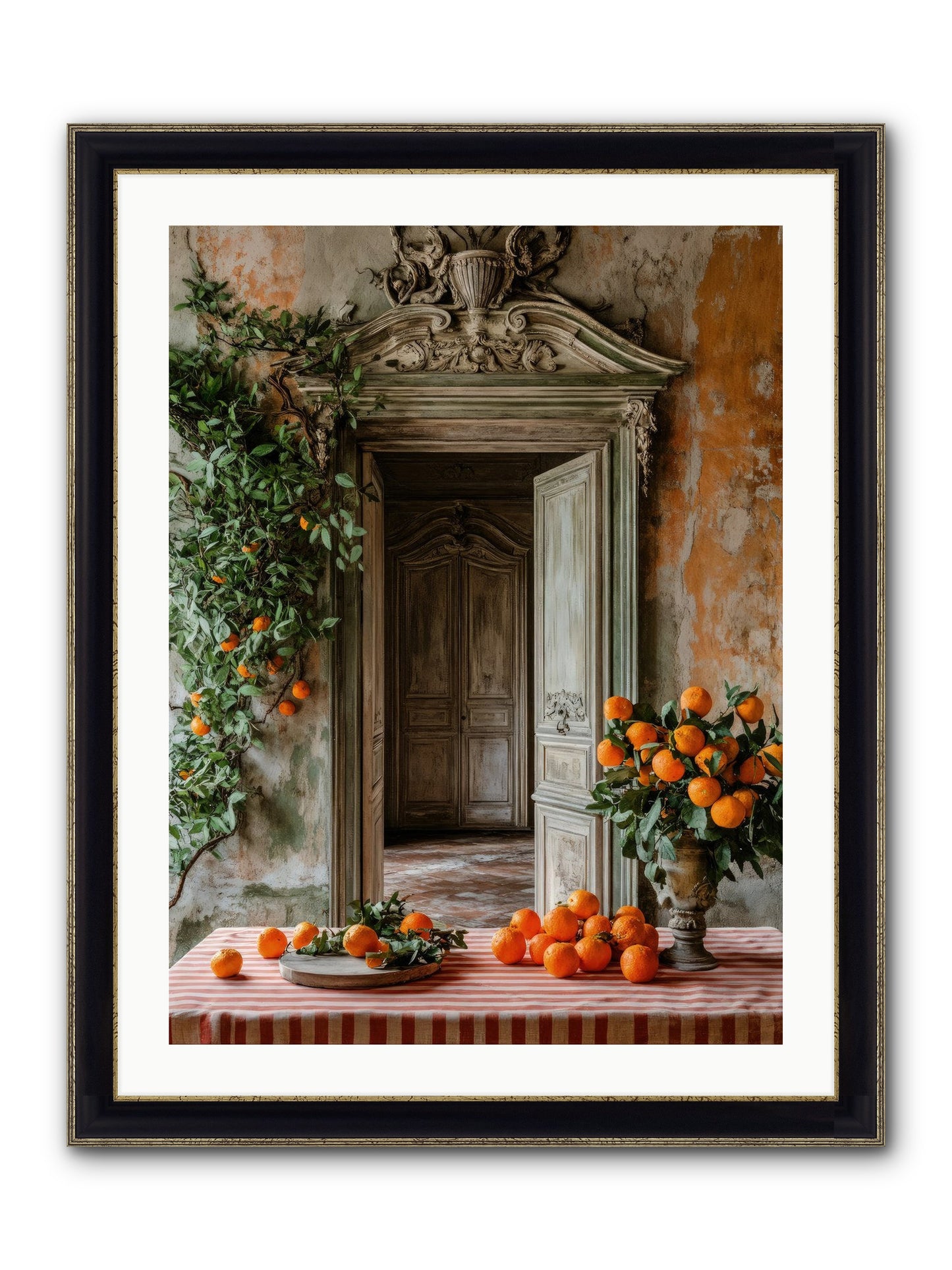Garden Of Lost Dukes Framed Print - Black & Gold 24x32