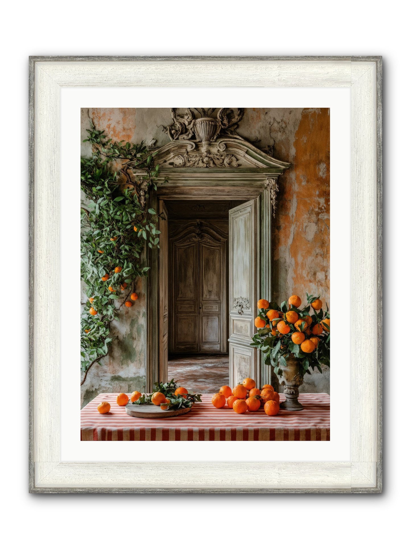 Garden Of Lost Dukes Framed Print - Driftwood White 24x32