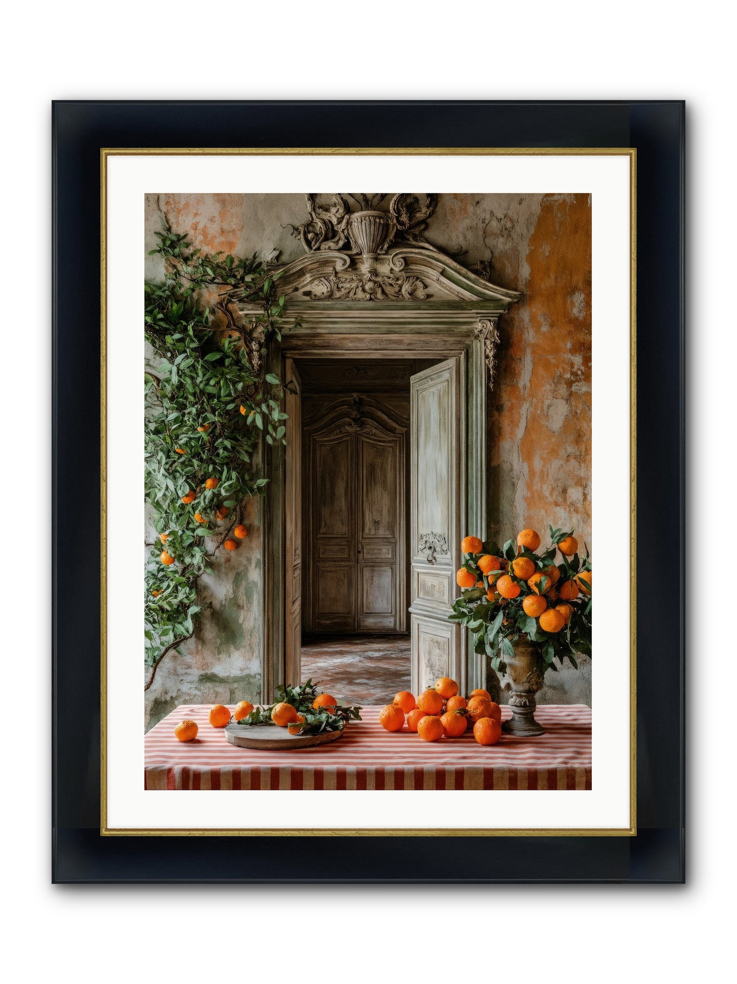 Garden Of Lost Dukes Framed Print - Wide Black w/Gold 24x32