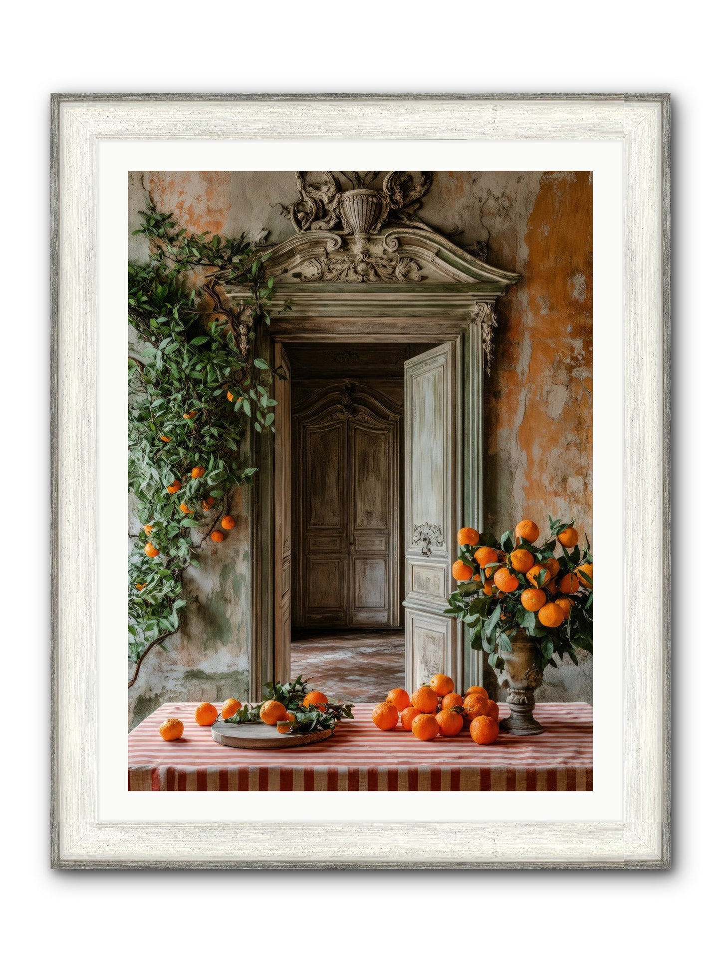 Garden Of Lost Dukes Framed Print - Driftwood White 30x40
