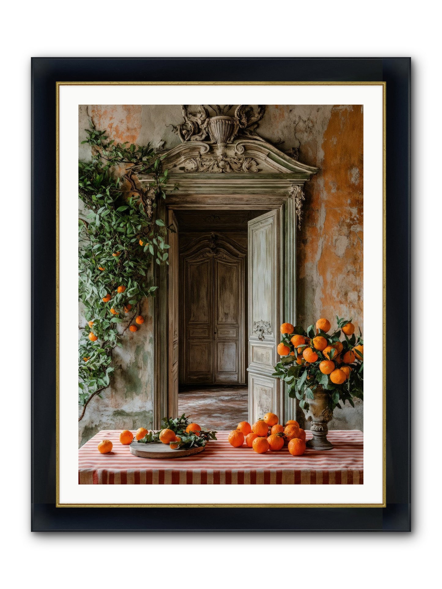 Garden Of Lost Dukes Framed Print - Wide Black w/Gold 30x40