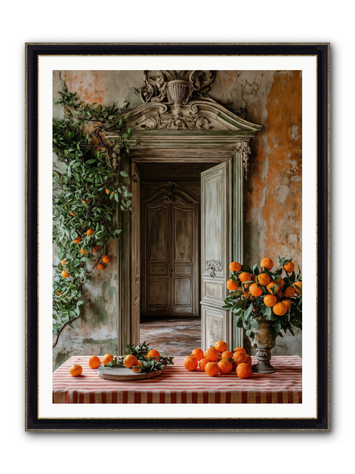 Garden Of Lost Dukes Framed Print - Black & Gold 36x48