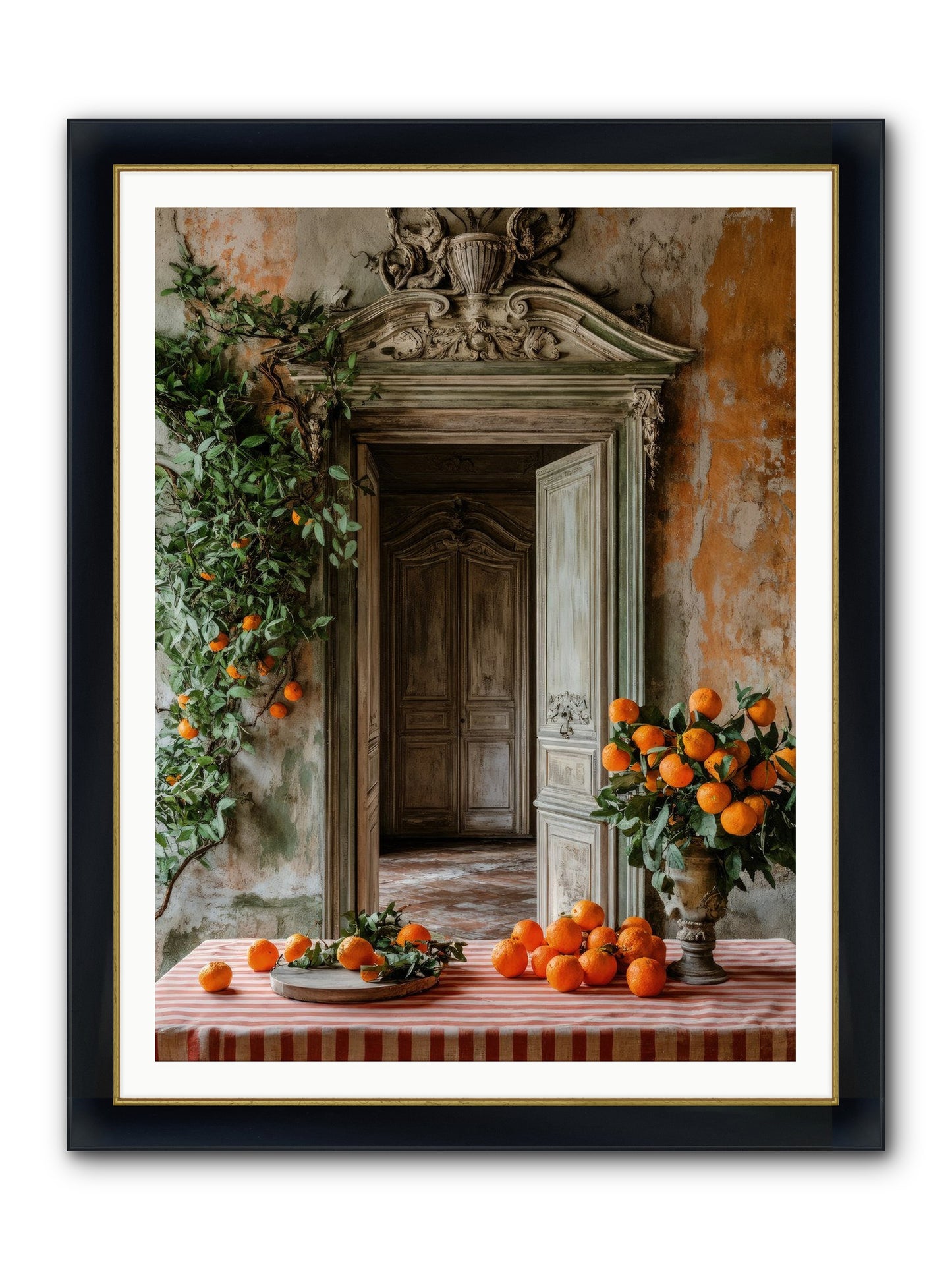 Garden Of Lost Dukes Framed Print - Wide Black w/Gold 36x48