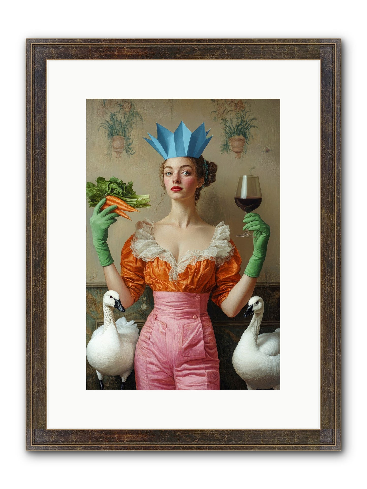 Garden Of Mad Delights Framed Print - Slimwoods Black/Gold 10x15