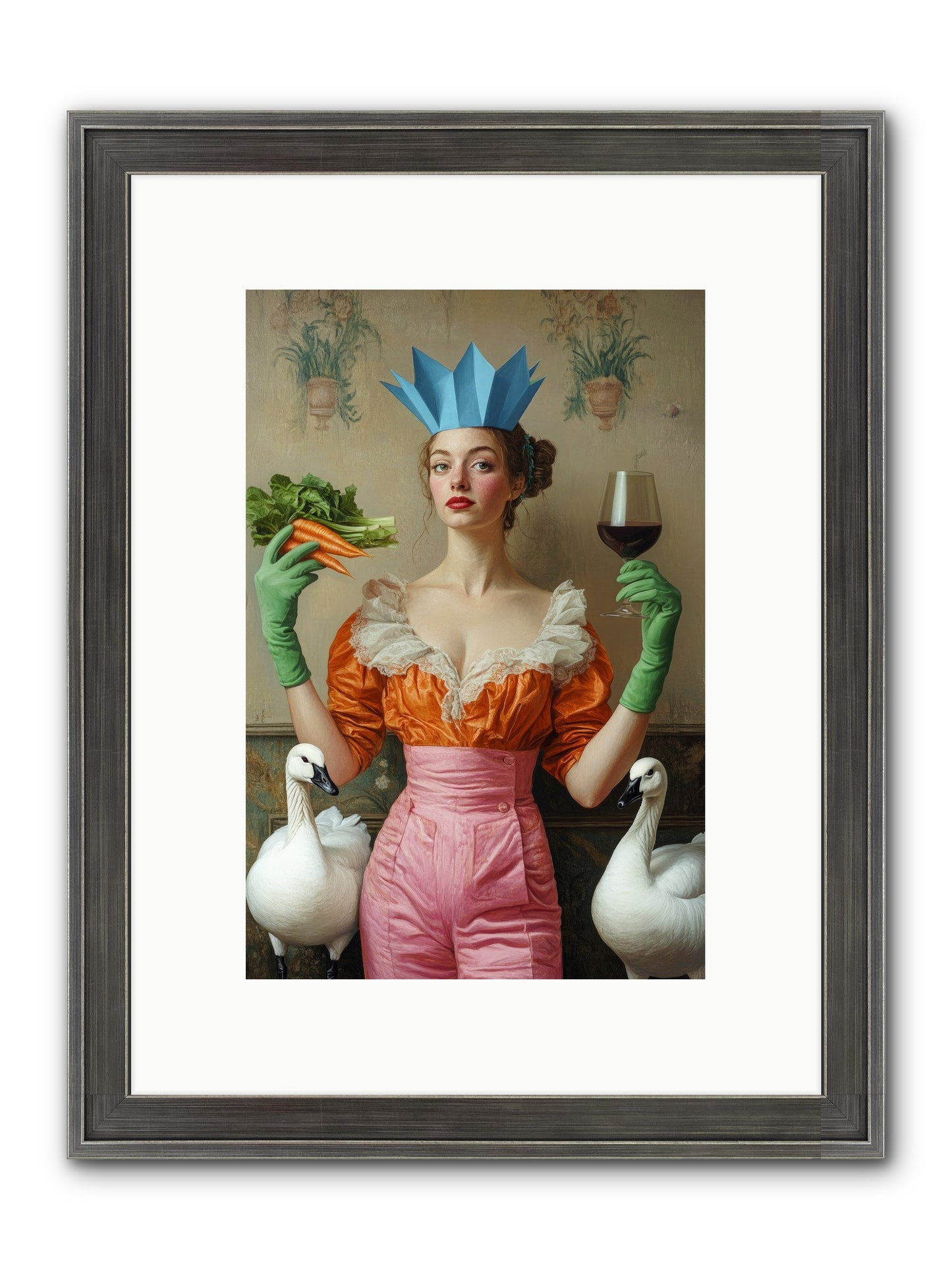 Garden Of Mad Delights Framed Print - Slimwoods Black/Silver 8x12