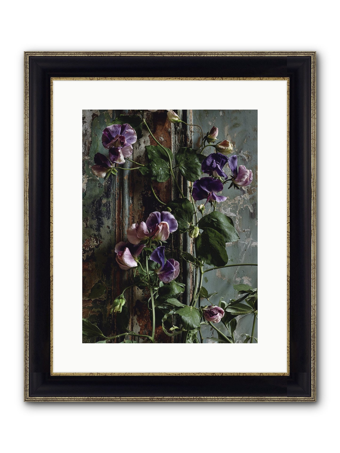 Garden Orphans Framed Print - Black & Gold 12x16