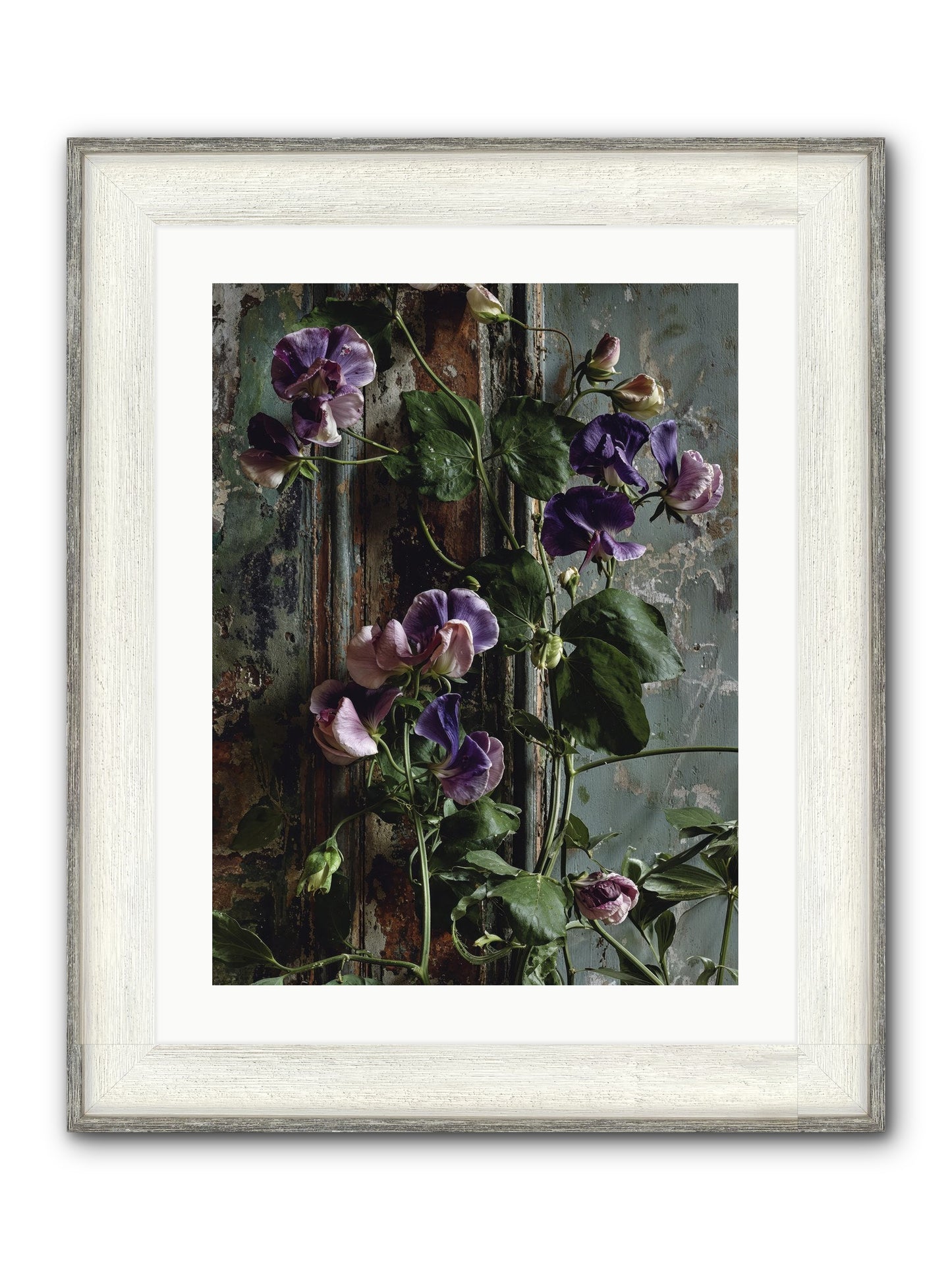 Garden Orphans Framed Print - Driftwood White 18x24