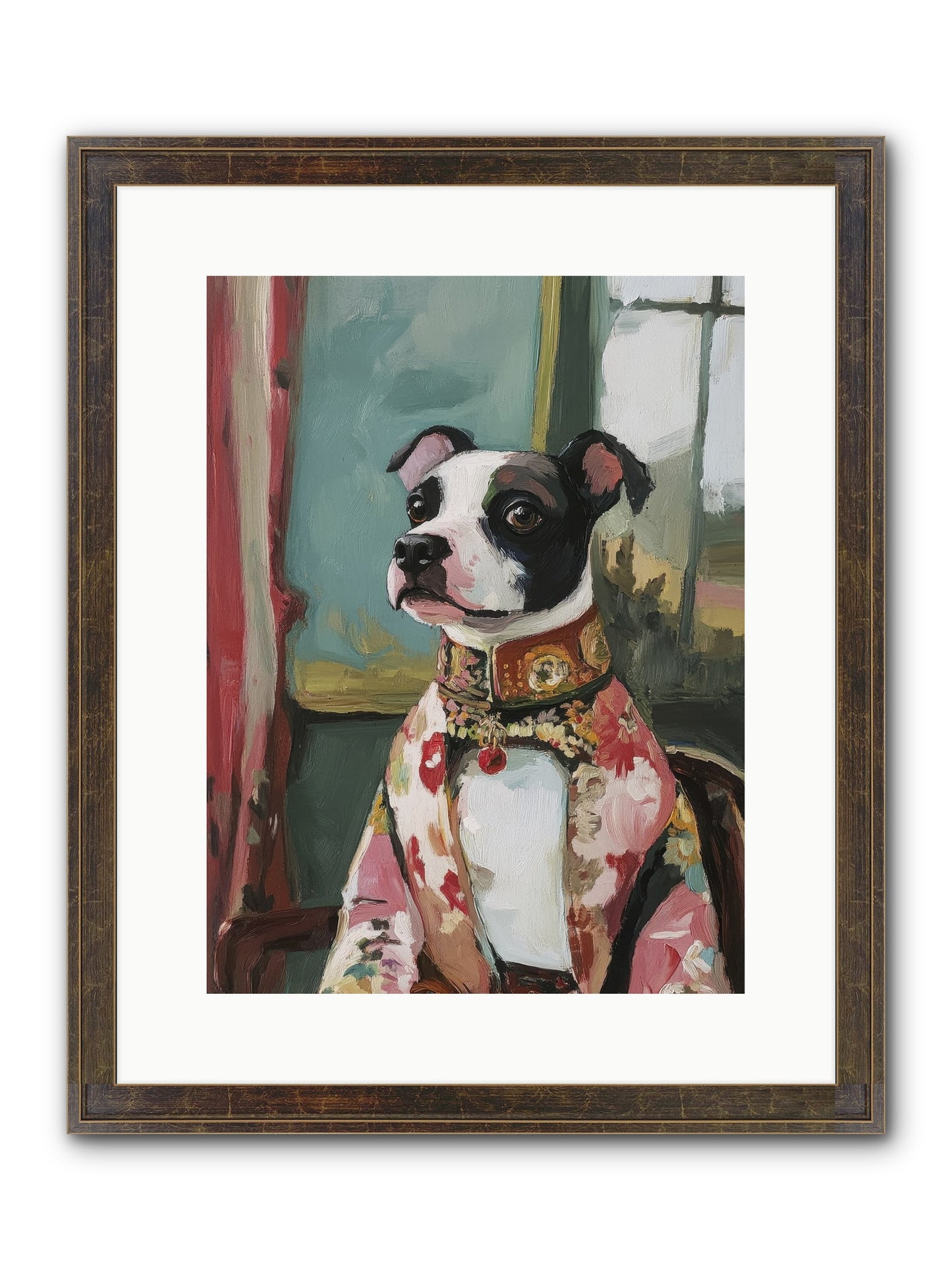 Garden Party Finery Framed Print - Slimwoods Black/Gold 12x16