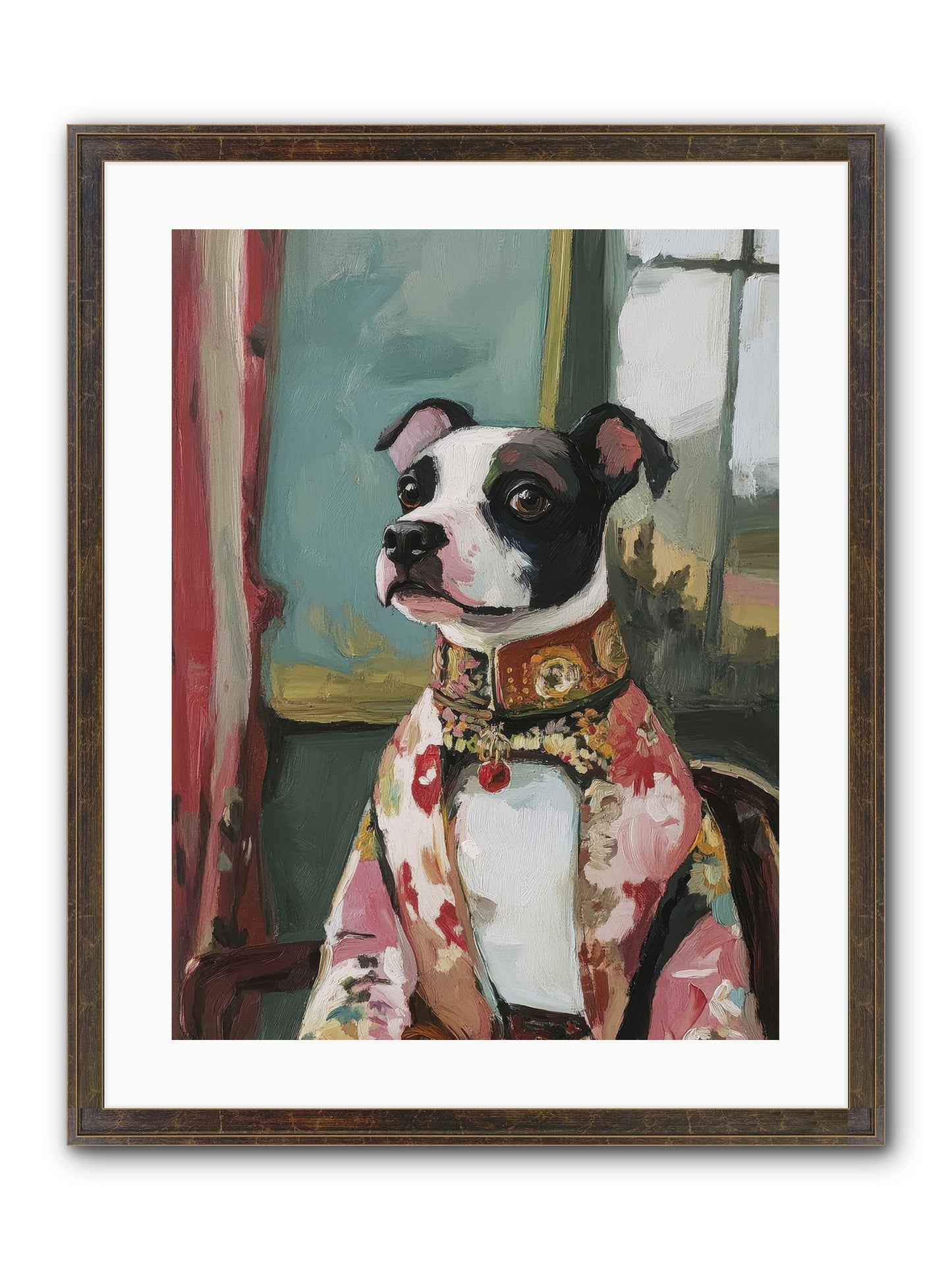 Garden Party Finery Framed Print - Slimwoods Black/Gold 18x24