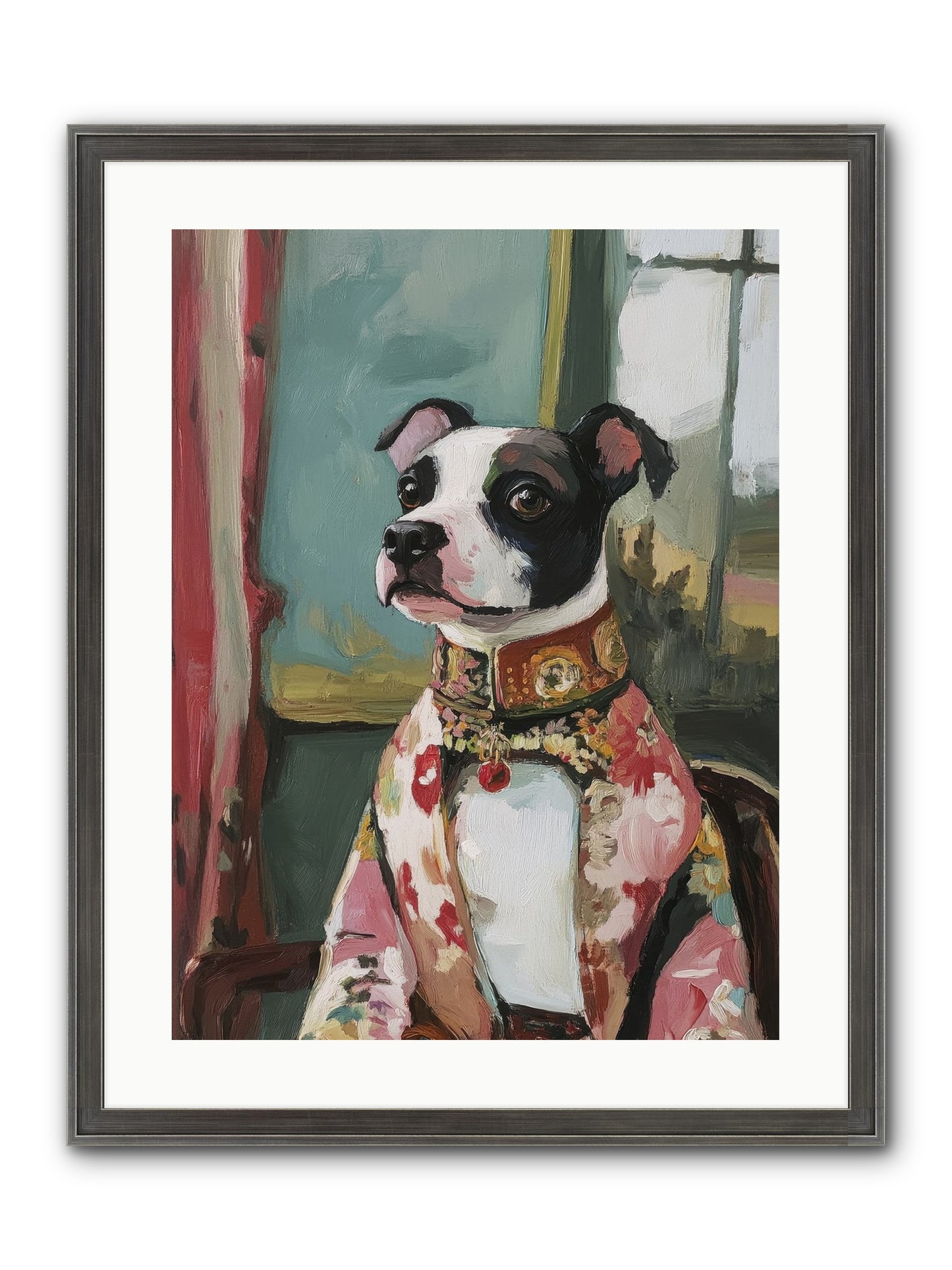 Garden Party Finery Framed Print - Slimwoods Black/Silver 18x24