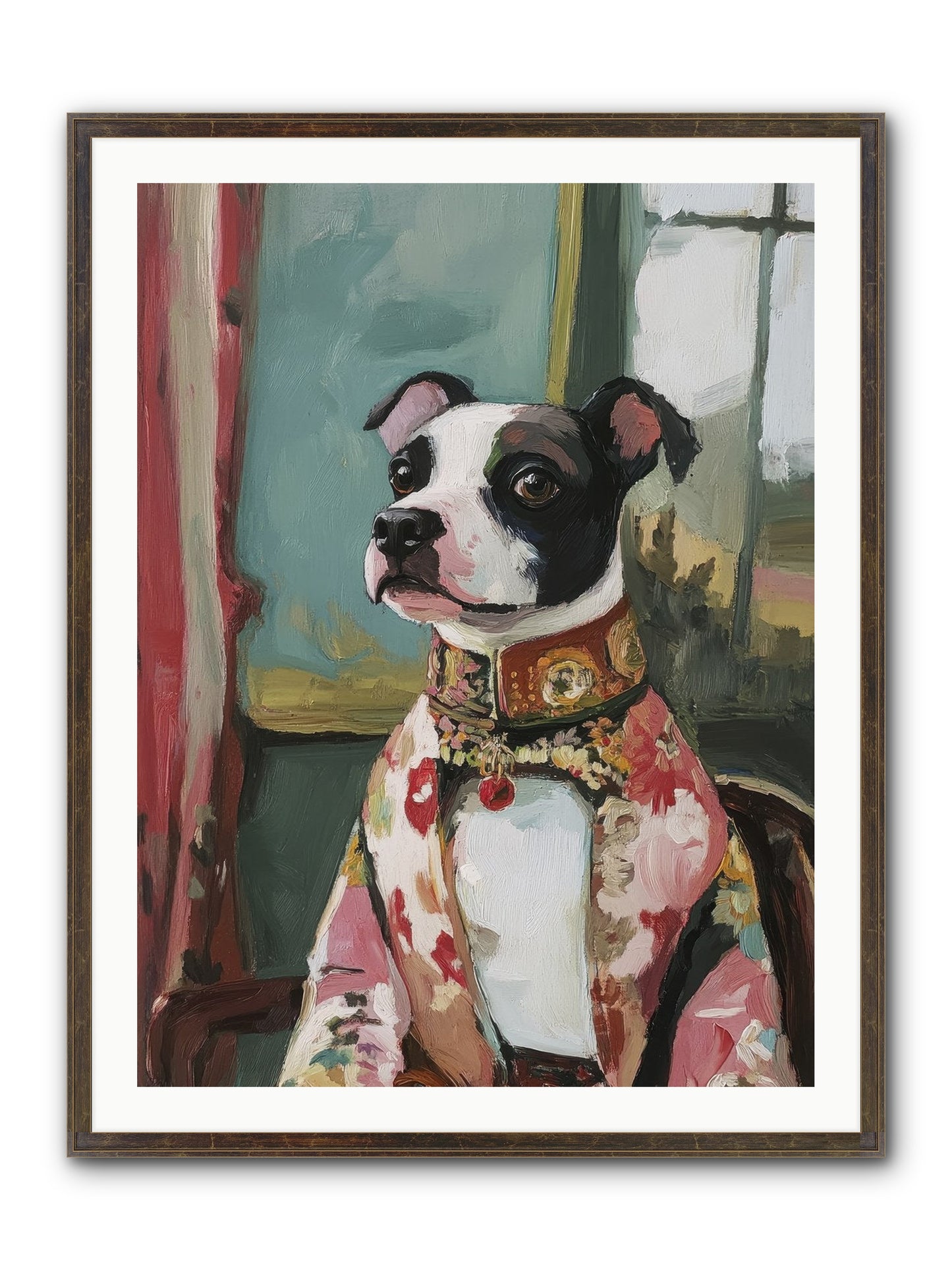 Garden Party Finery Framed Print - Slimwoods Black/Gold 30x40