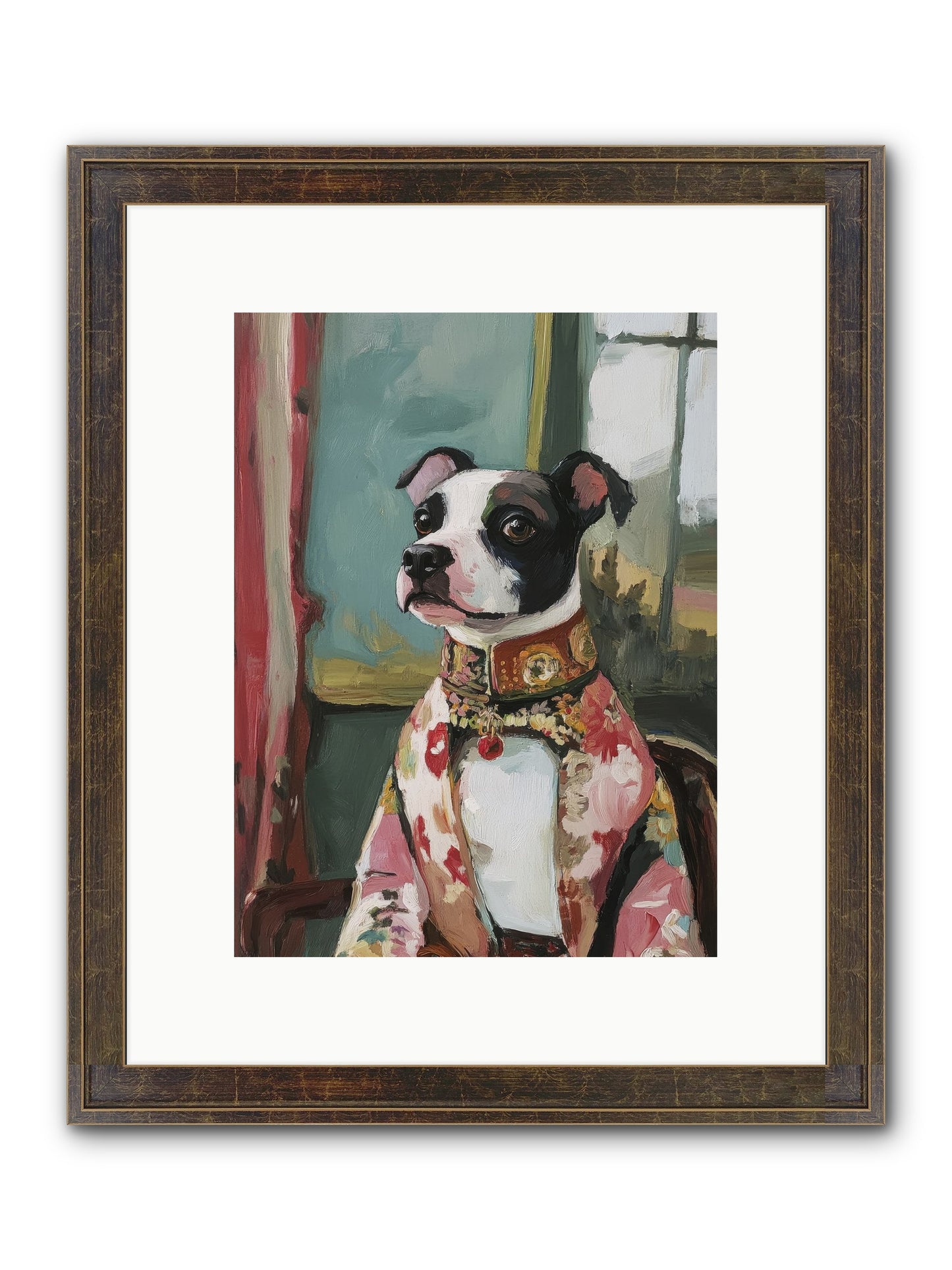 Garden Party Finery Framed Print - Slimwoods Black/Gold 9x12