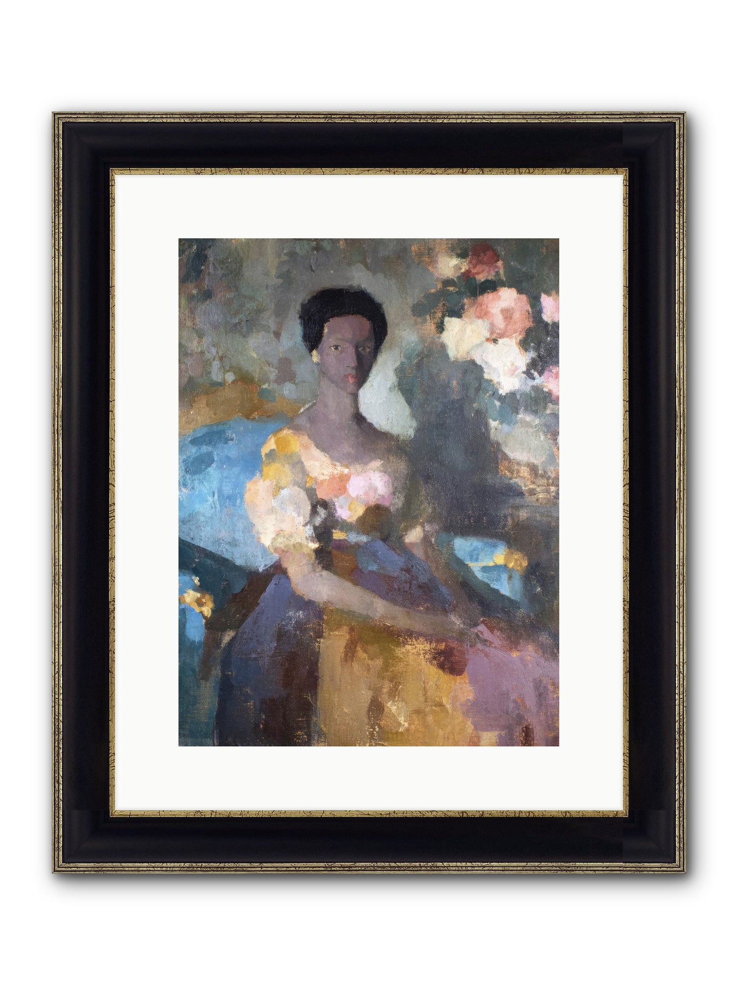 Garden Suite On Rue Amour Framed Print - Black & Gold 12x16