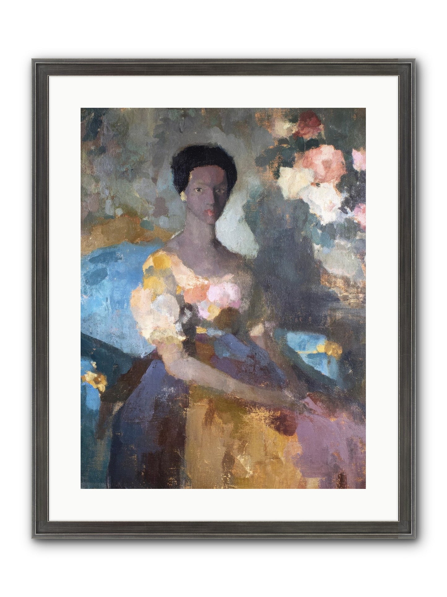 Garden Suite On Rue Amour Framed Print - Slimwoods Black/Silver 18x24