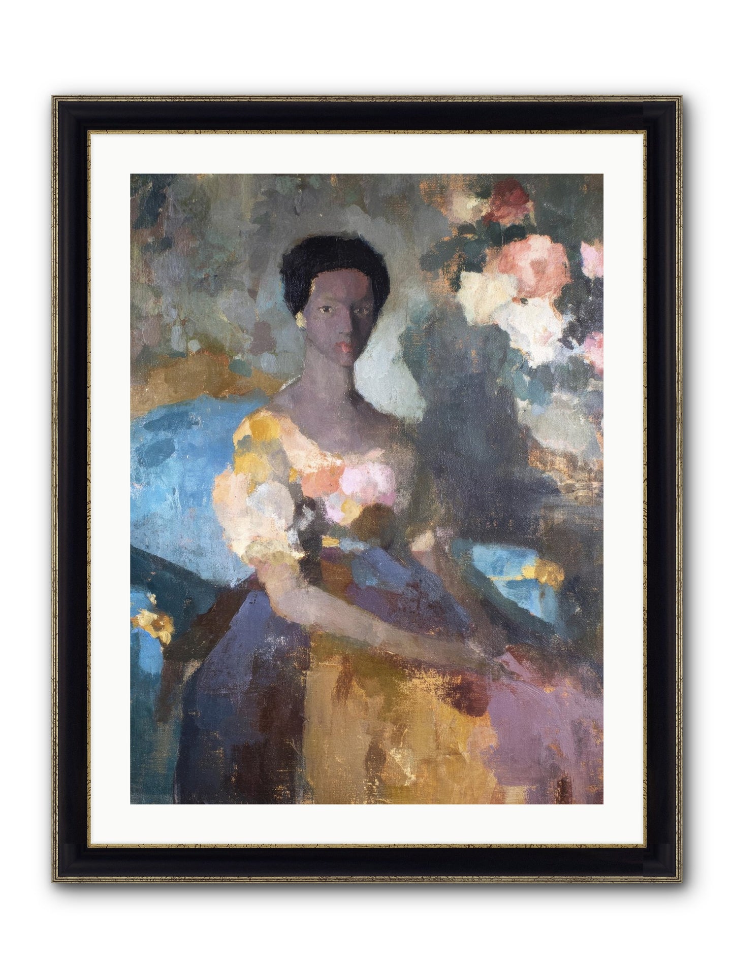 Garden Suite On Rue Amour Framed Print - Black & Gold 24x32